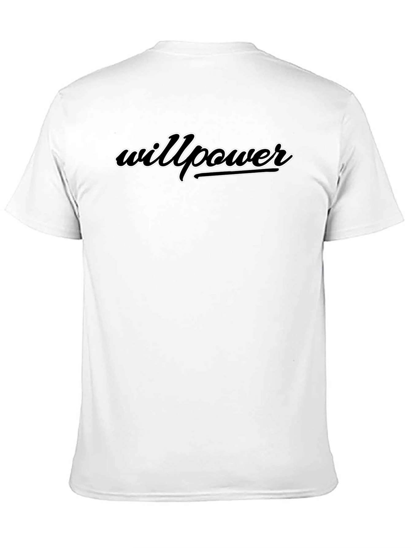 Willpower Black Graphic Tee Shirt