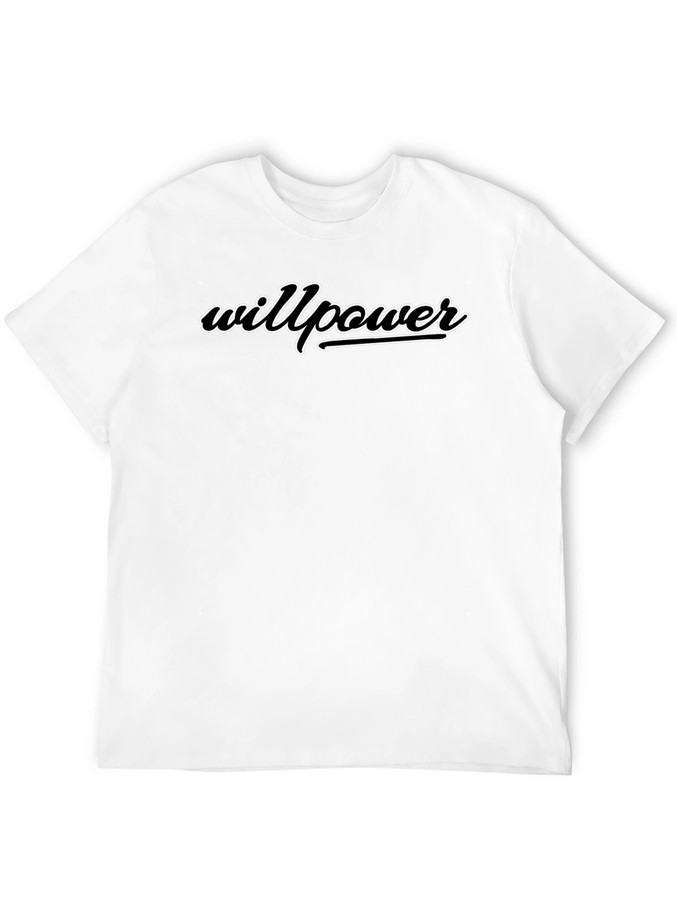 Willpower Black Graphic Tee Shirt