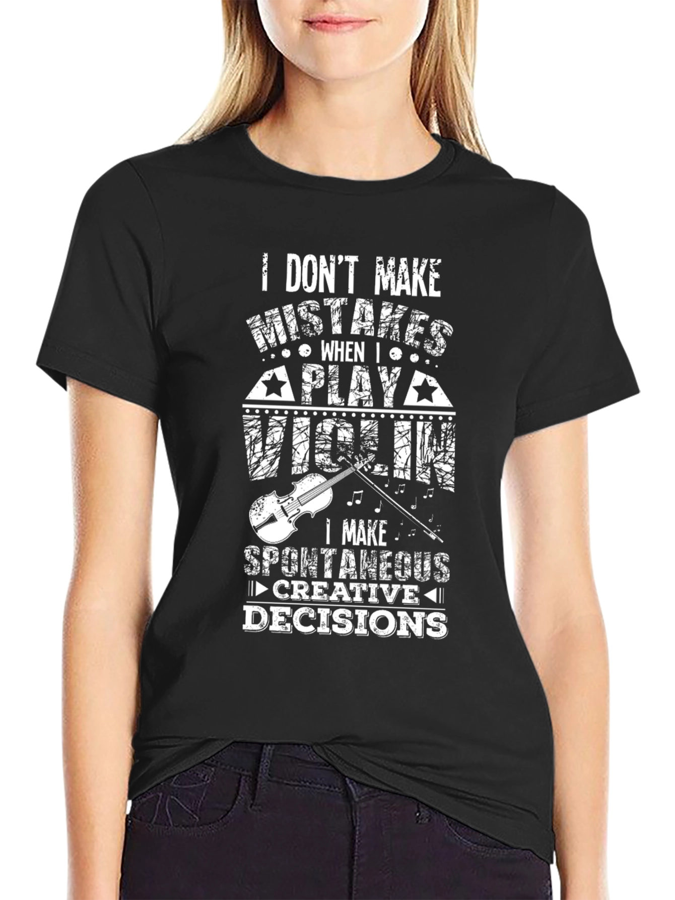 Violin Player T-Shirt - Spontaneous Creative Decisions