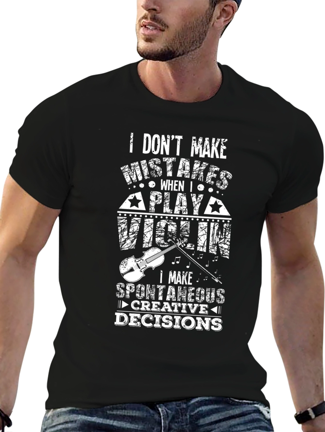 Violin Player T-Shirt - Spontaneous Creative Decisions