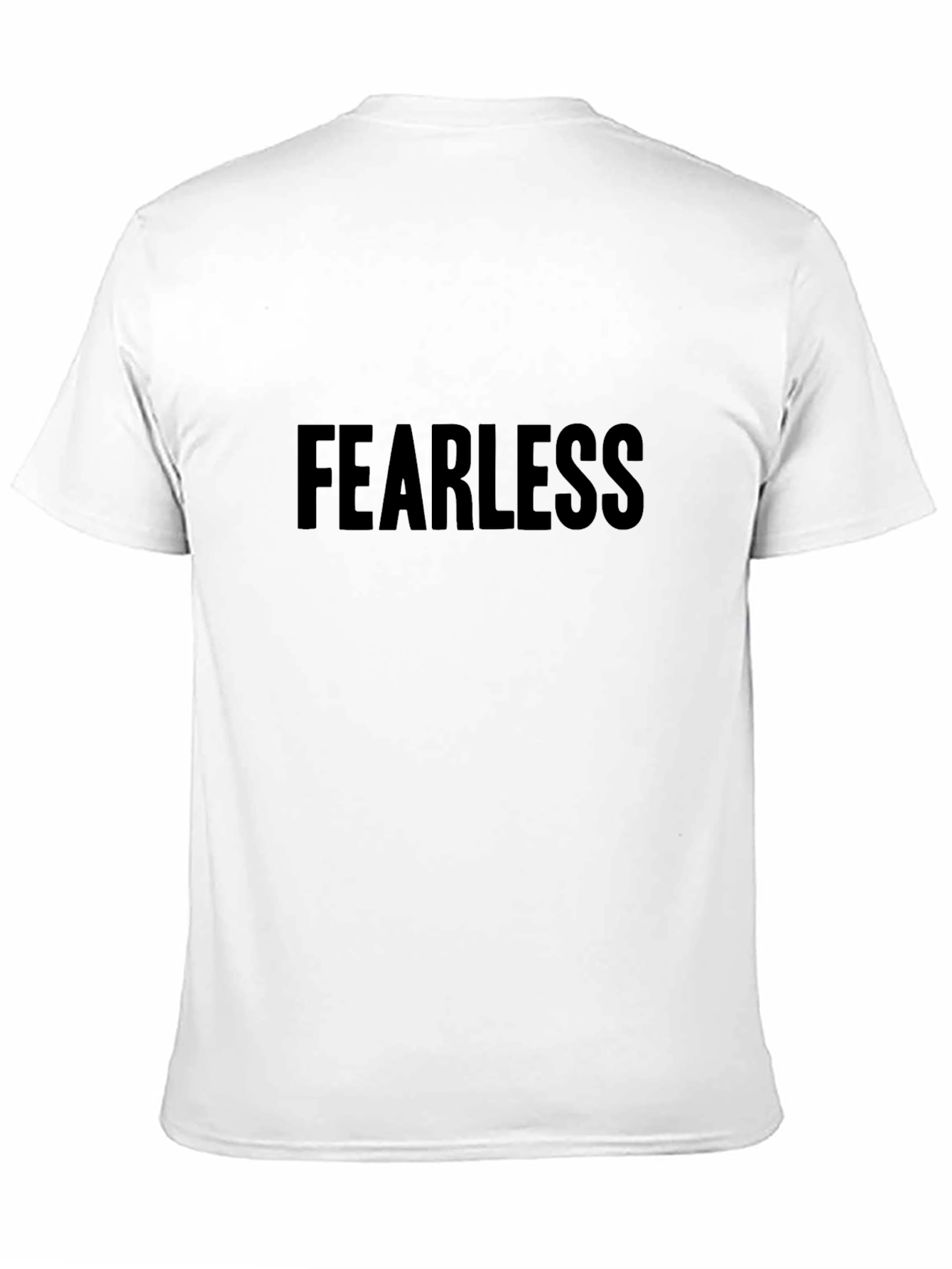 Fearless Black Graphic Tee - Casual Style