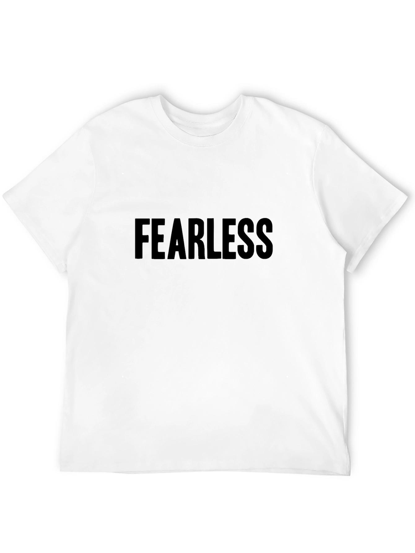 Fearless Black Graphic Tee - Casual Style