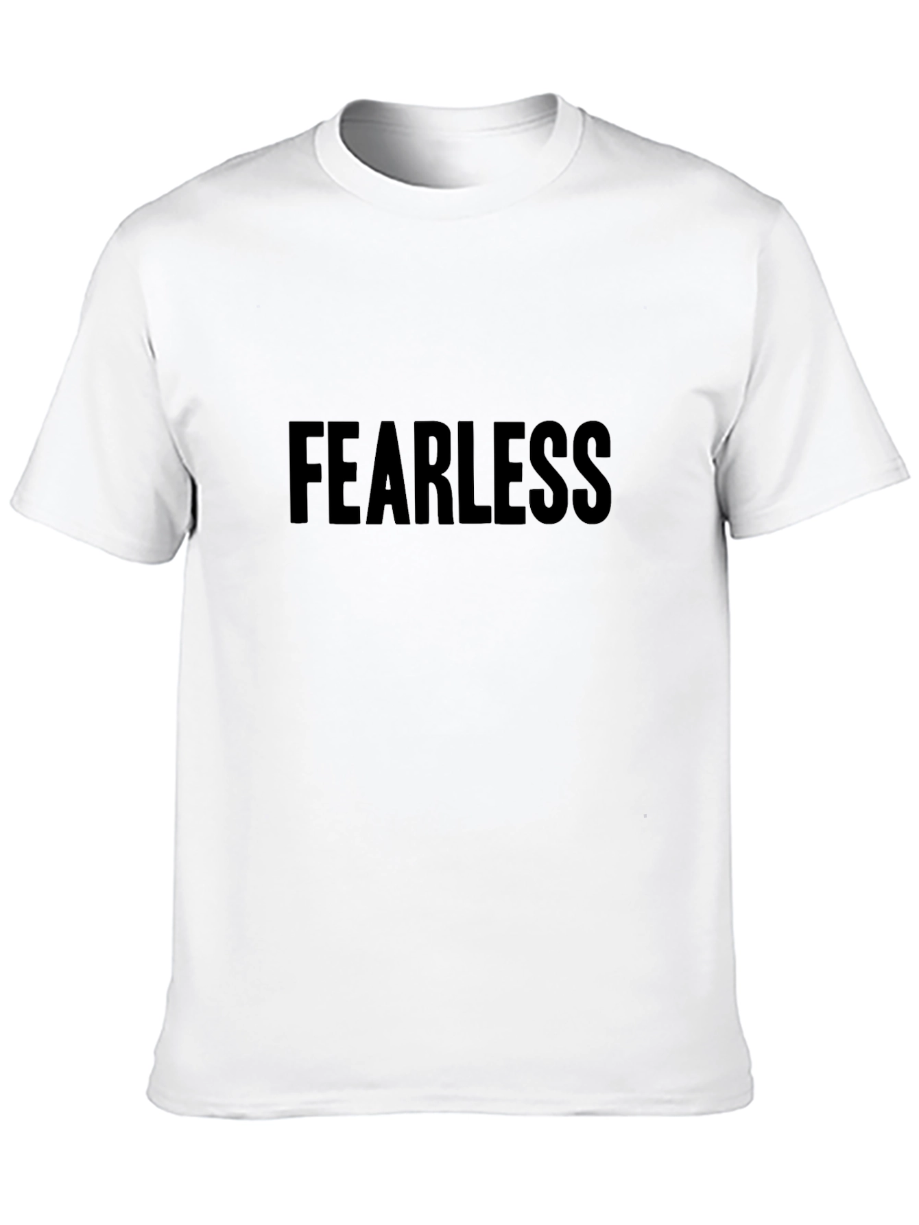 Fearless Black Graphic Tee - Casual Style