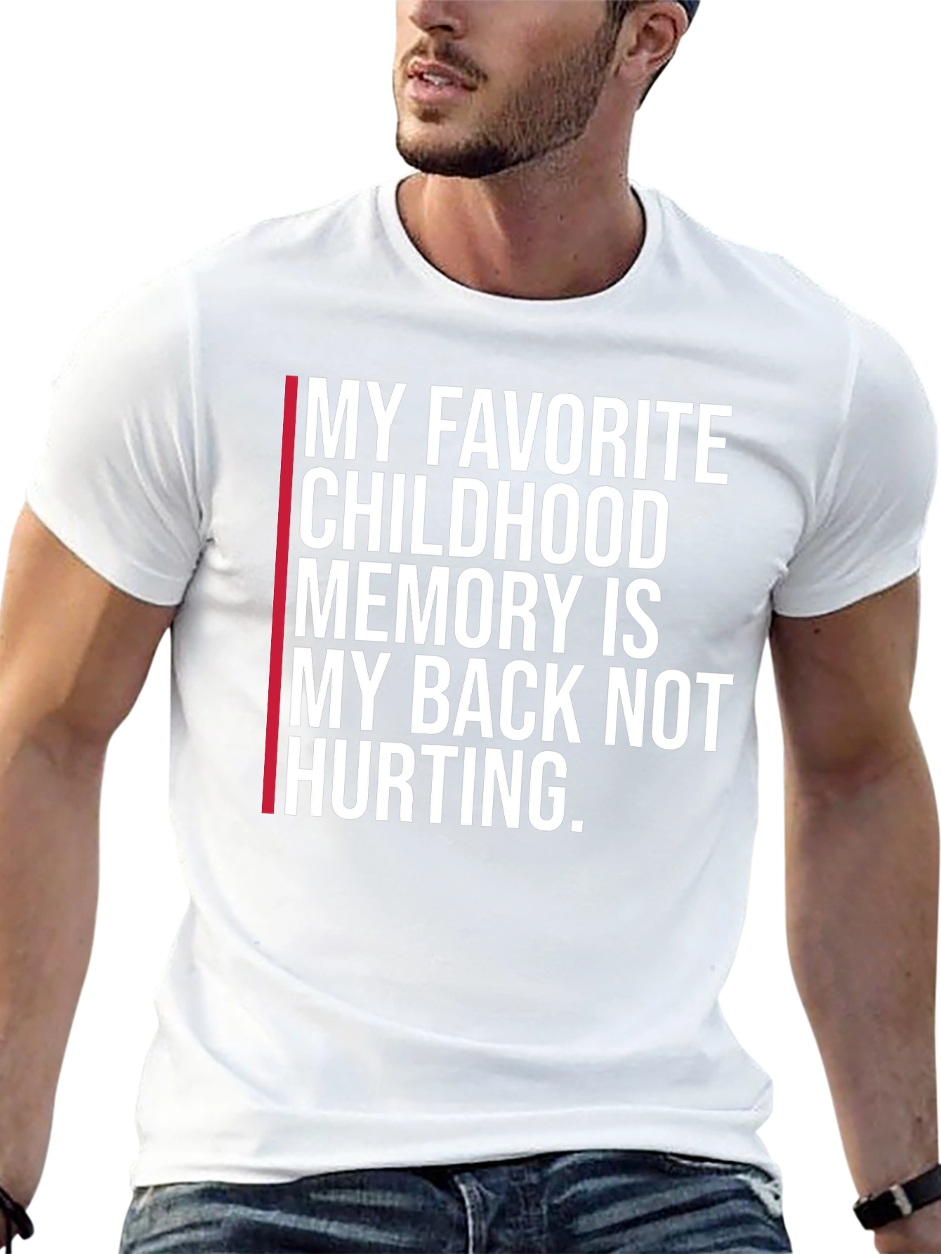 Funny Back Pain Childhood Memory T-Shirt