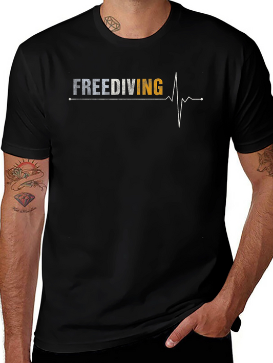 Freediving Heartbeat T-Shirt - Divers Graphic Tee
