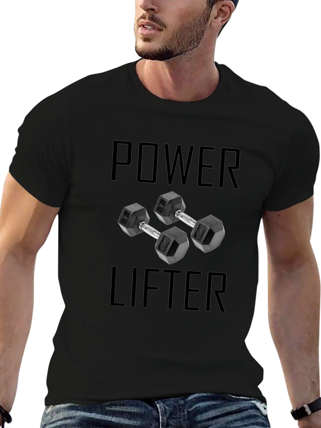 Power Lifter T-Shirt - Black Workout Apparel
