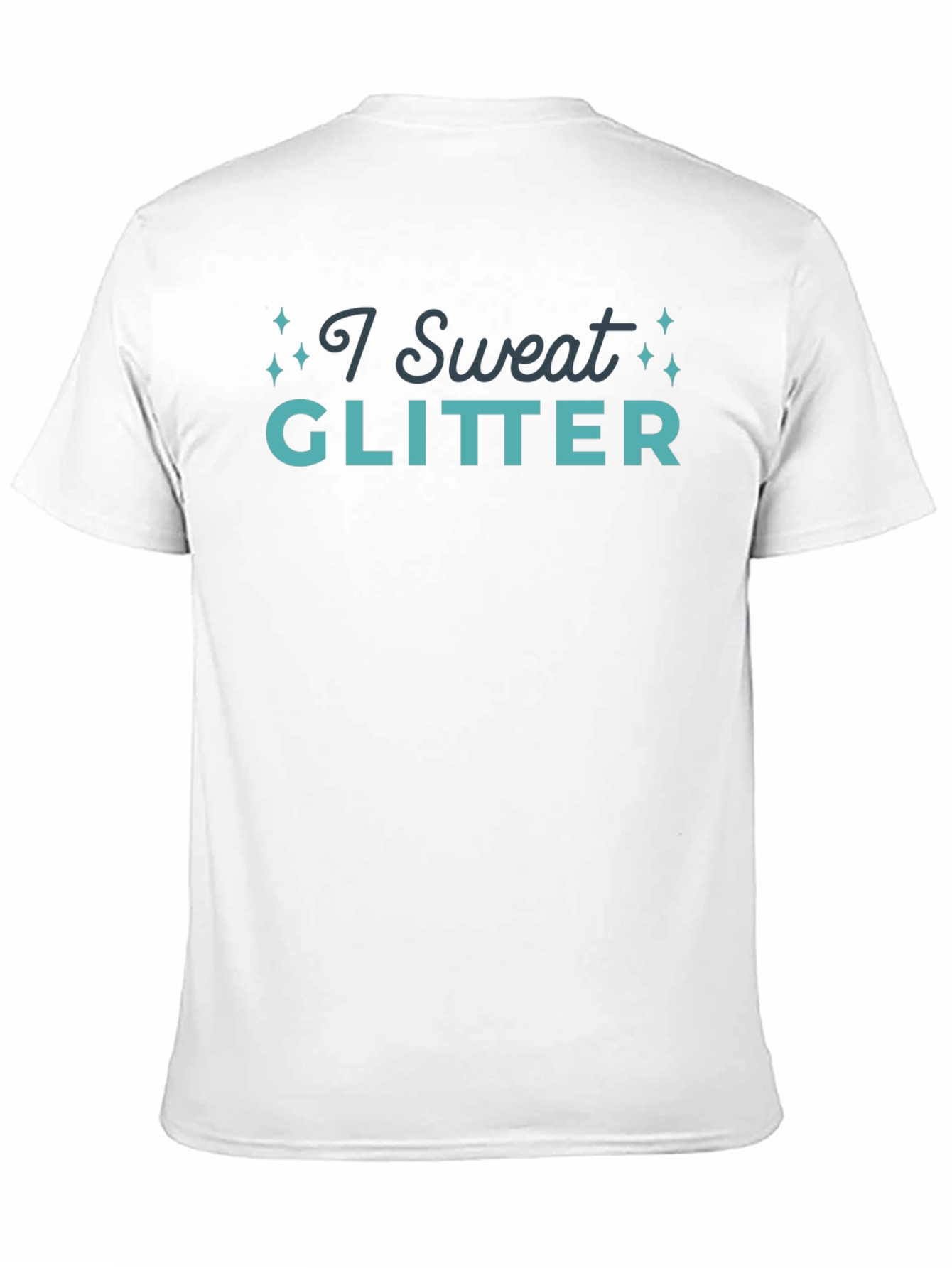 I Sweat Glitter Graphic Tee - Trendy Unisex Shirt