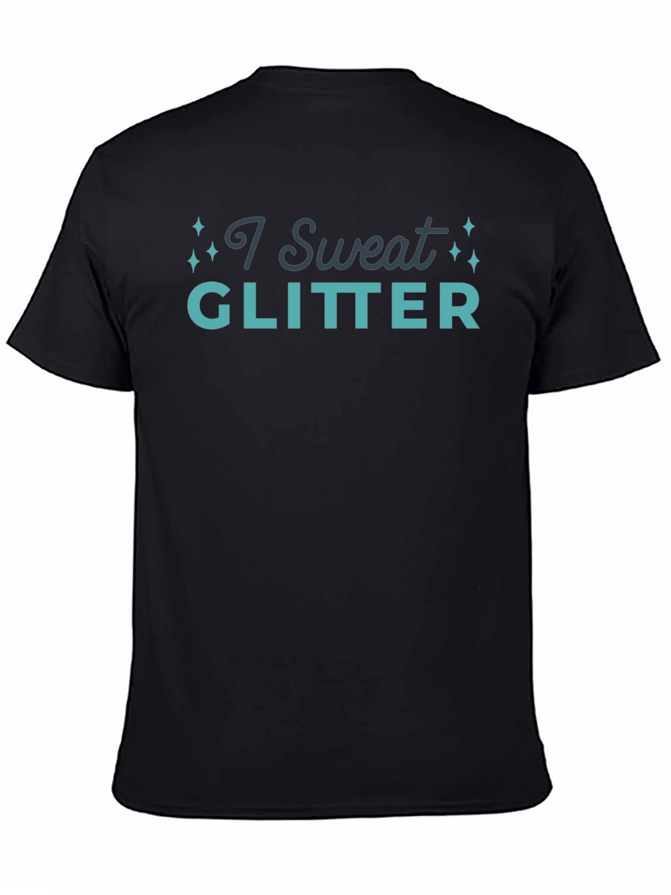 I Sweat Glitter Graphic Tee - Trendy Unisex Shirt