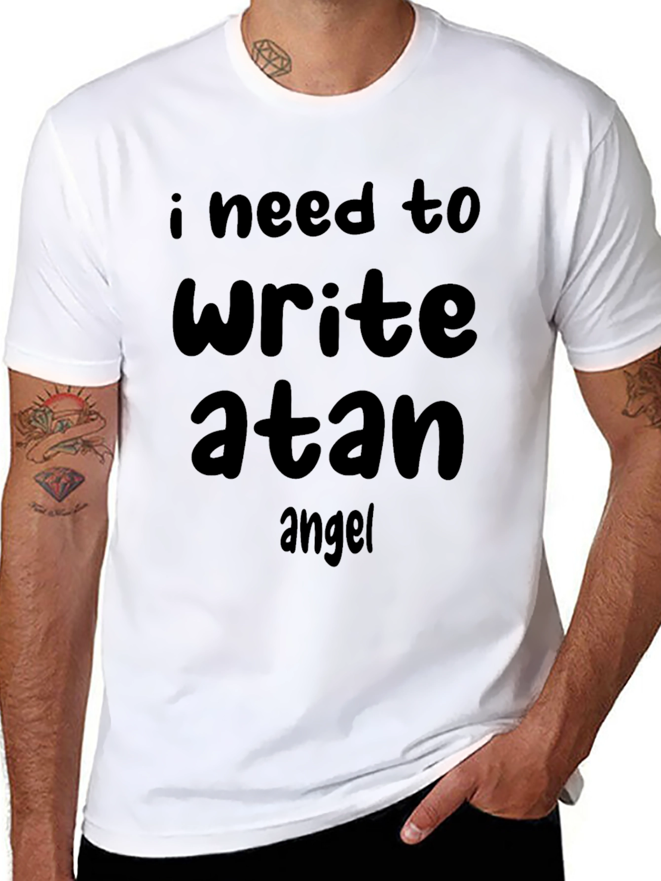 I need to write a Tan Angel Tee
