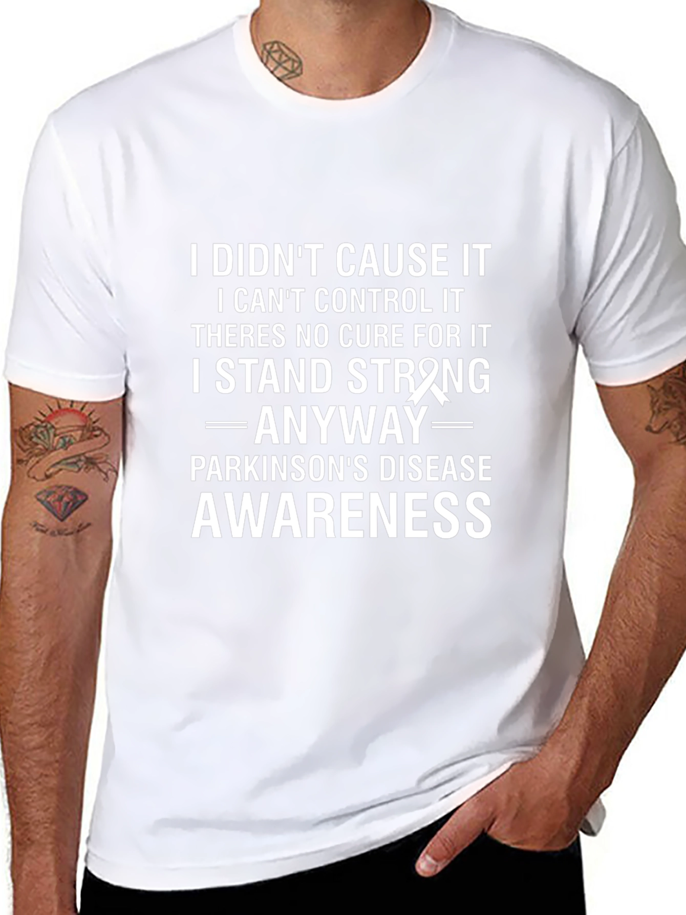 Parkinsons Awareness T-Shirt: I Stand Strong