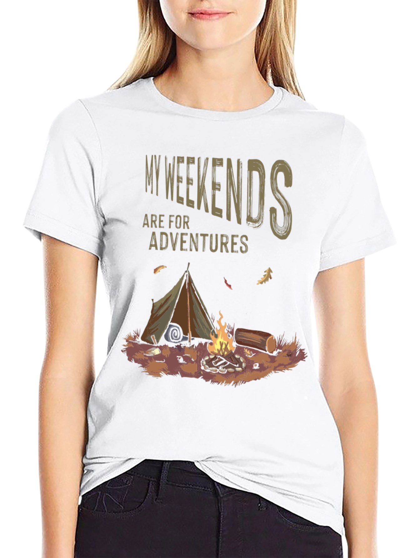 Weekend Adventure Camping Graphic Tee