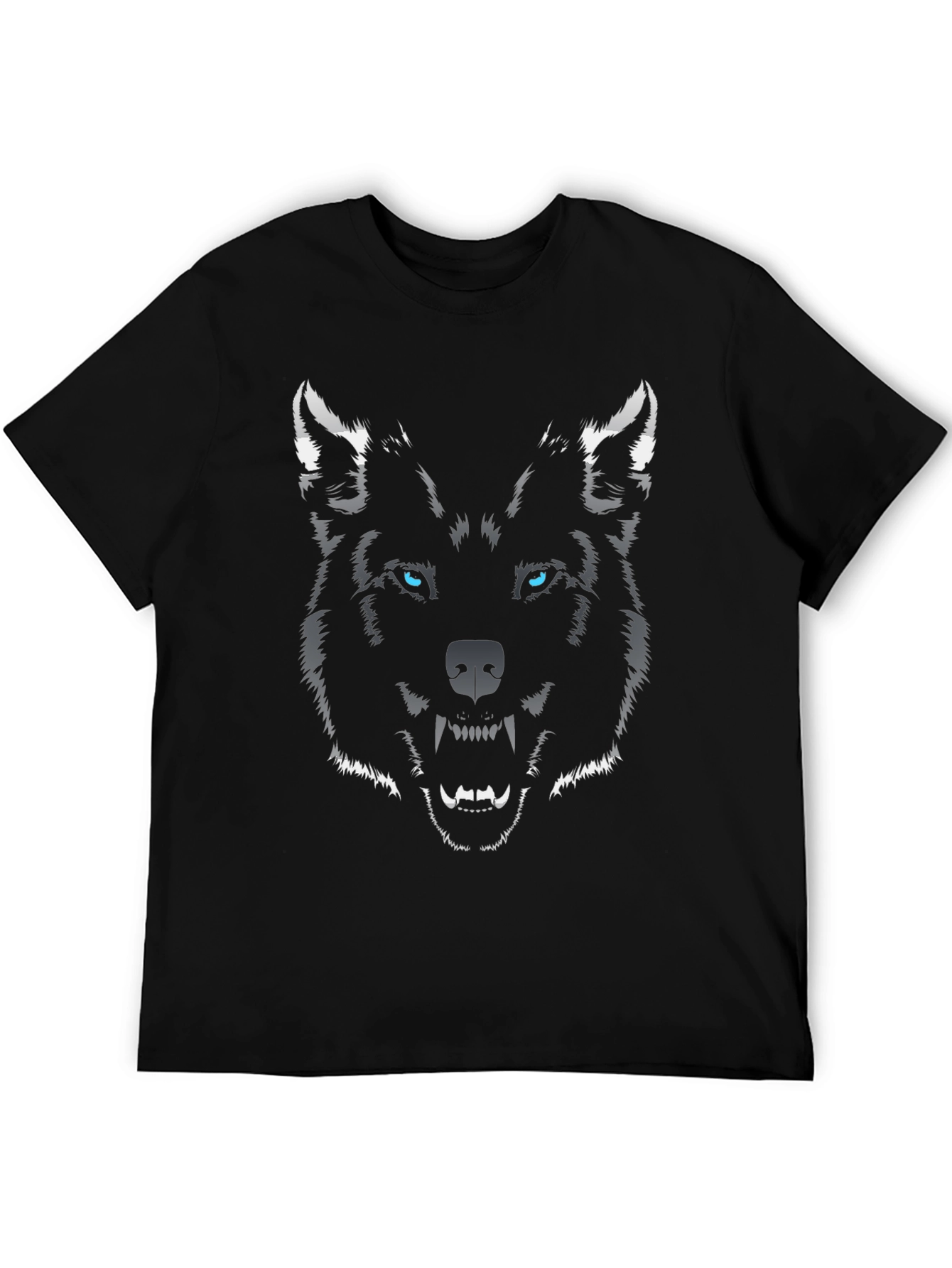 Wolf Graphic Tee - Mens Black T-Shirt