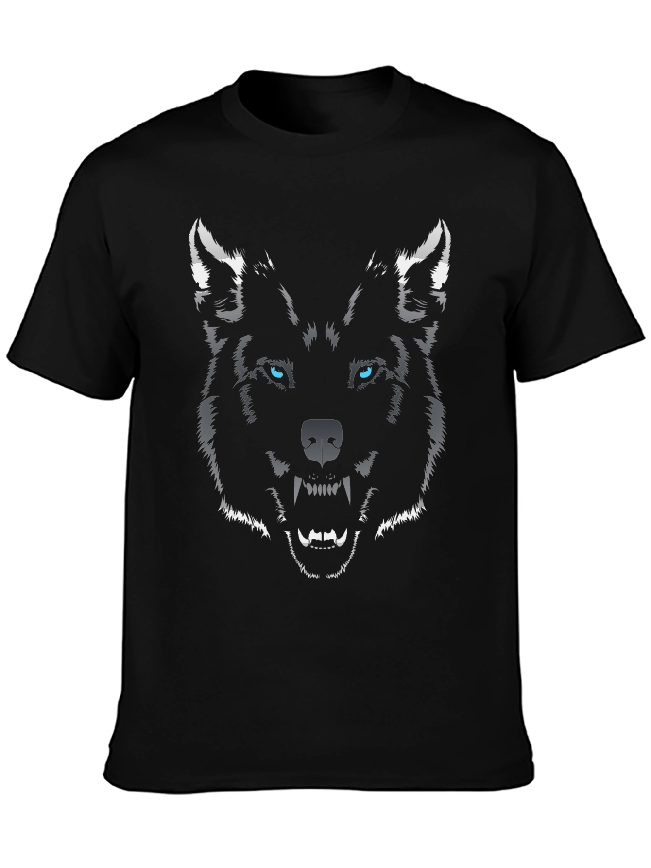 Wolf Graphic Tee - Mens Black T-Shirt