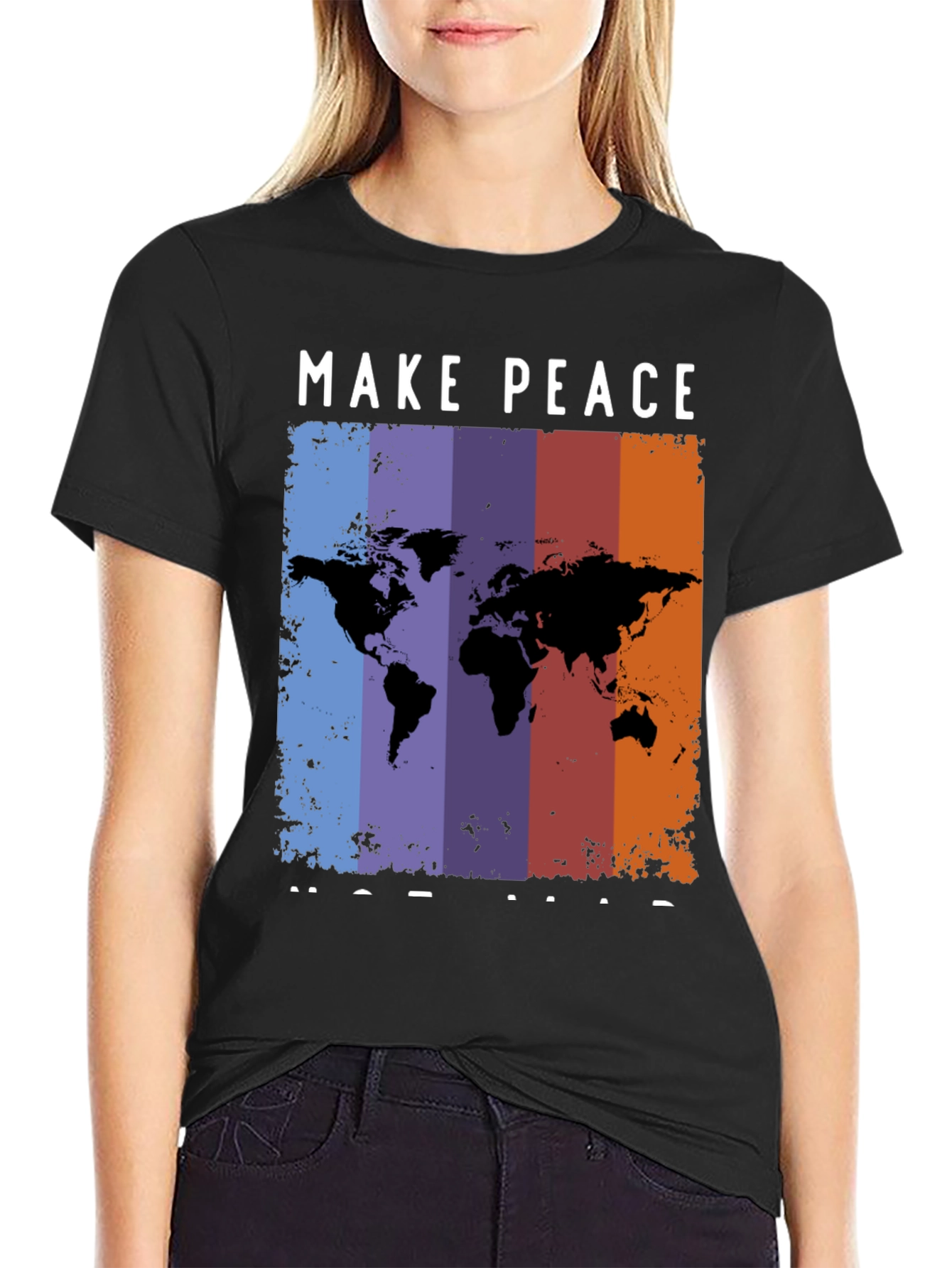 Peace Map Graphic T-Shirt