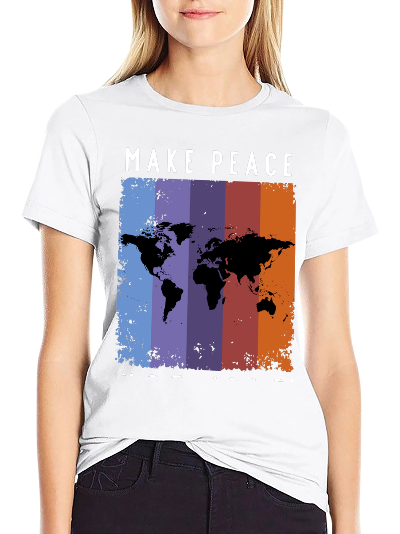 Peace Map Graphic T-Shirt