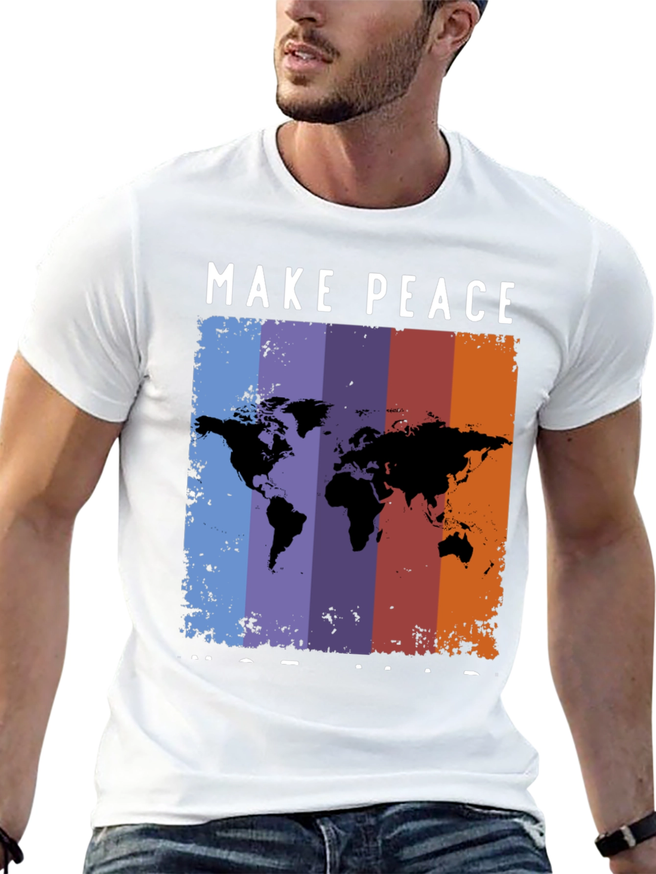 Peace Map Graphic T-Shirt