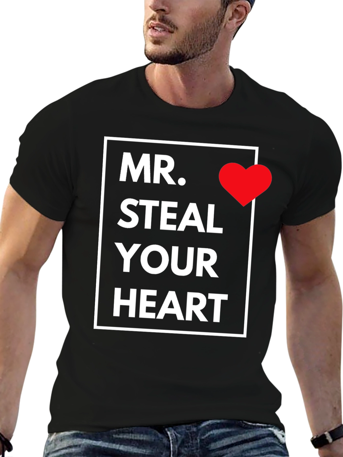 Mr. Steal Your Heart Graphic Tee - Black