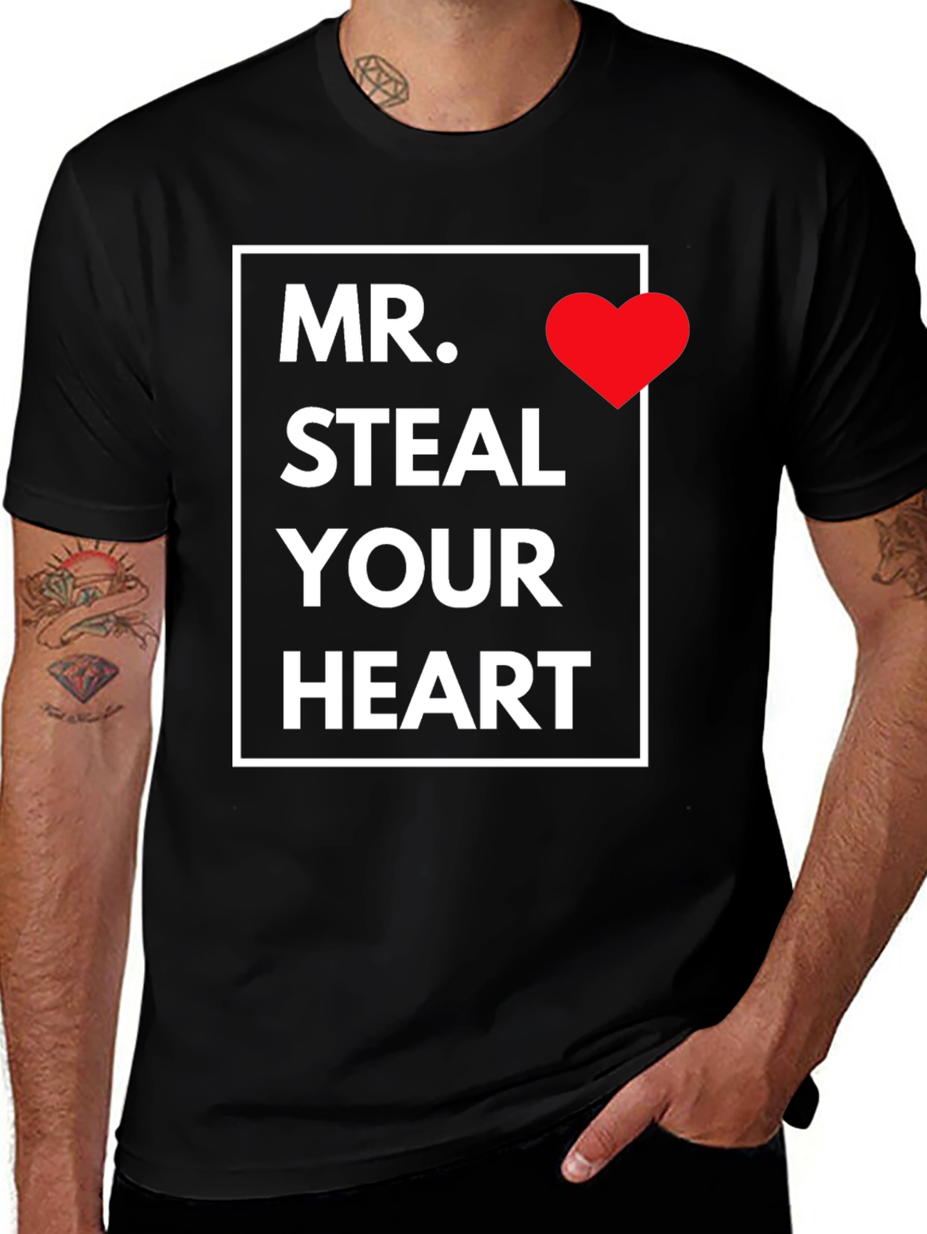 Mr. Steal Your Heart Graphic Tee - Black
