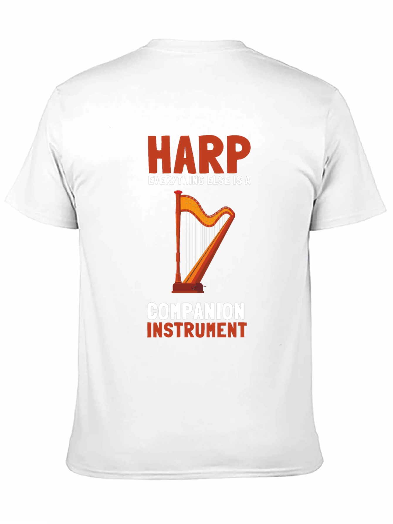 Harp Companion Instrument Black Graphic Tee