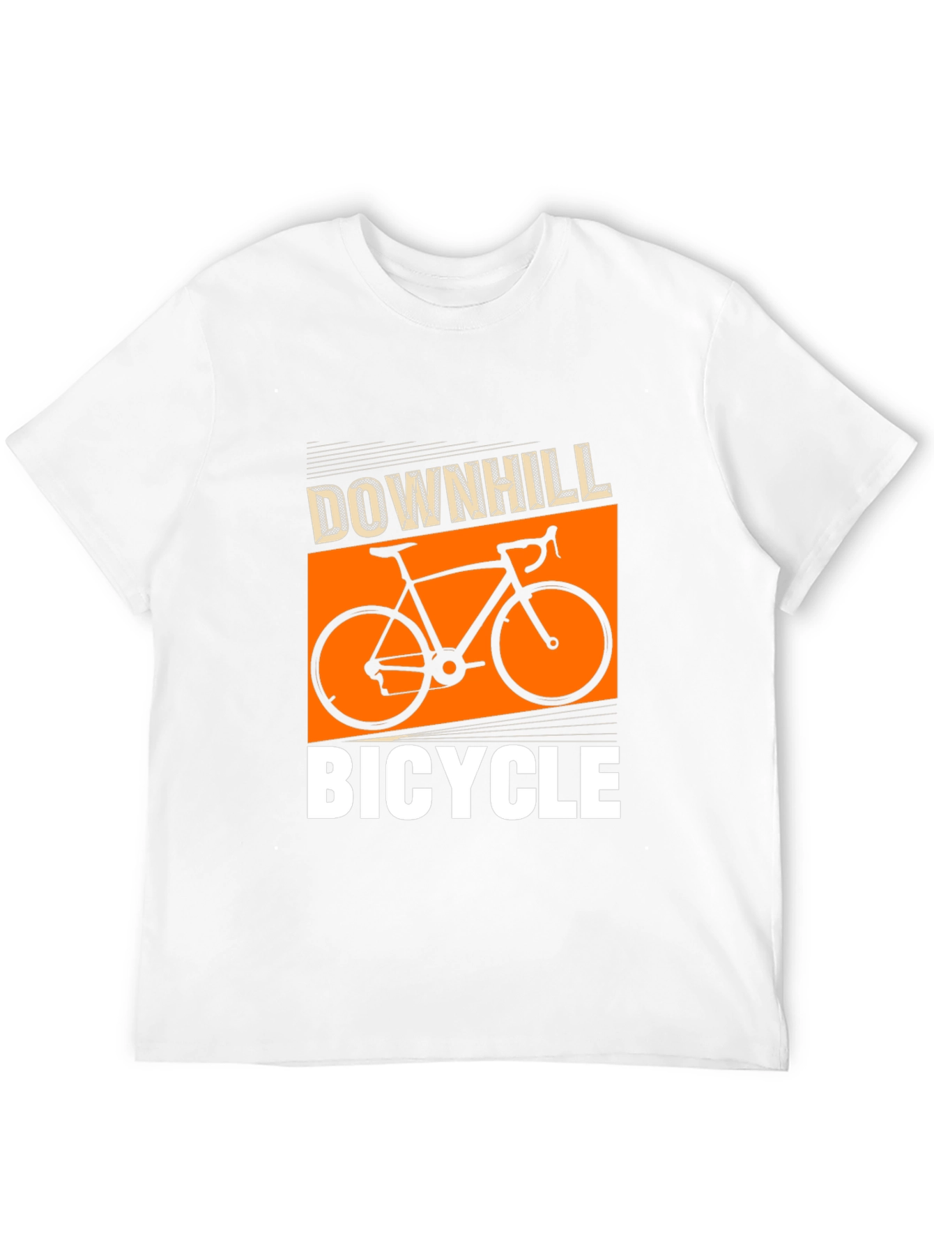 Downhill Bicycle Graphic Tee - Stylish Black T-Shirt