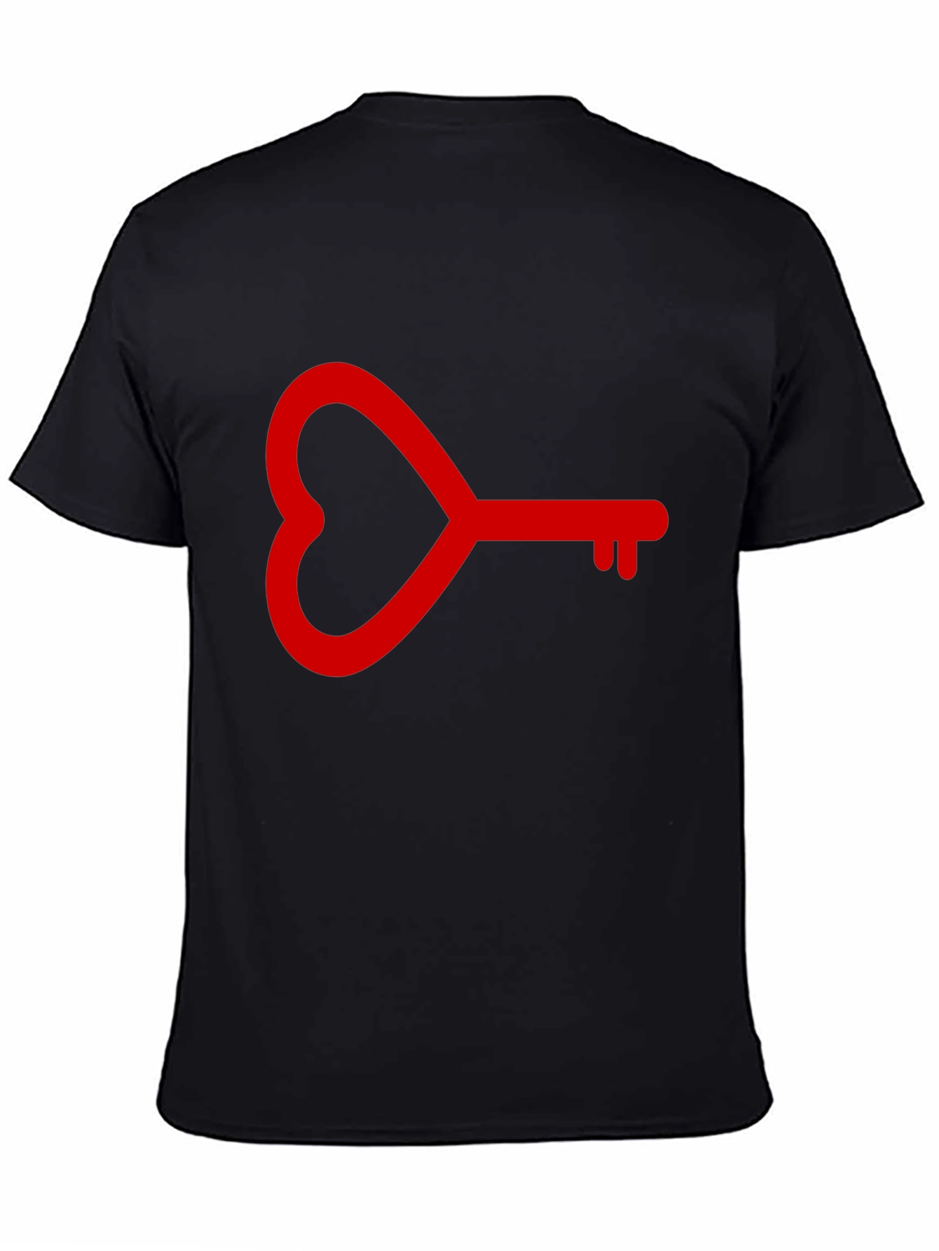 Heart Key Graphic Tee - Love Unlock T-Shirt