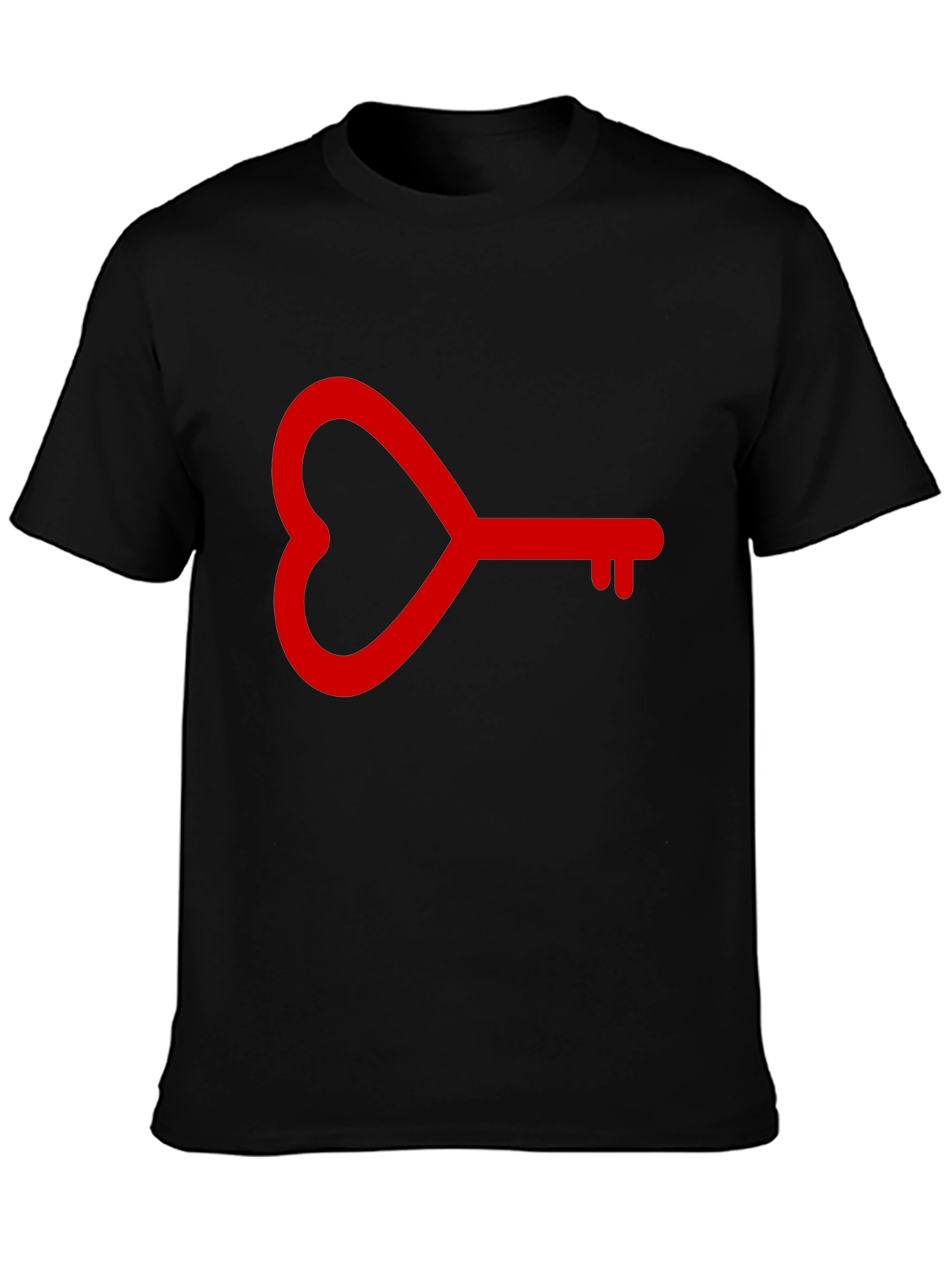 Heart Key Graphic Tee - Love Unlock T-Shirt