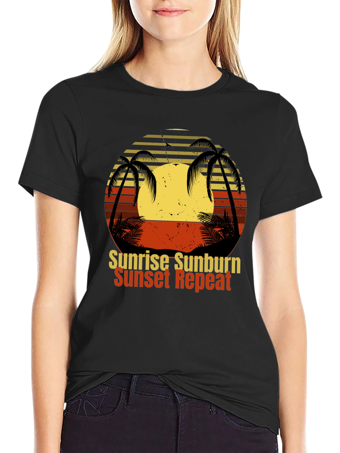 Sunrise Sunburn Sunset Repeat T-Shirt