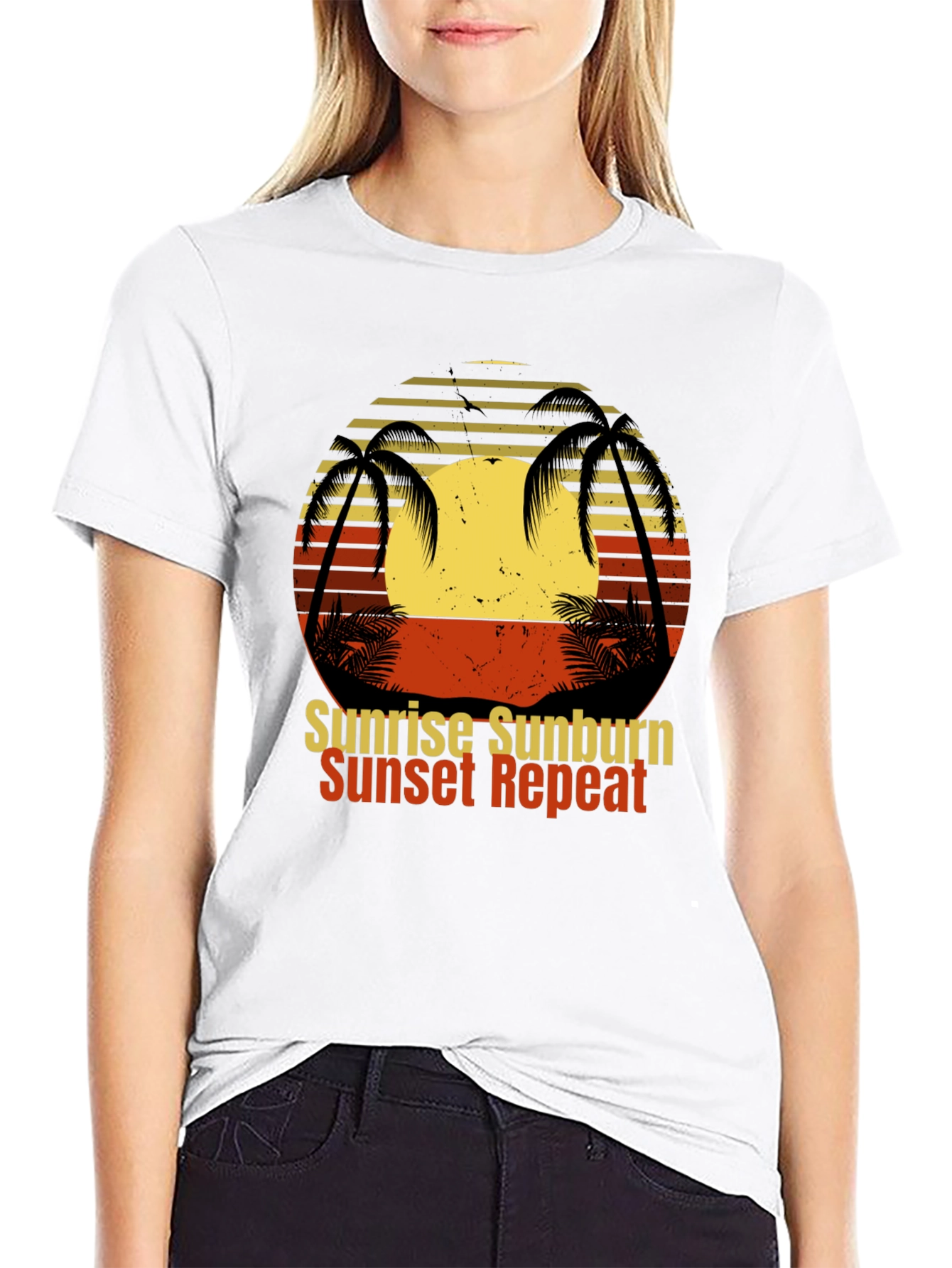 Sunrise Sunburn Sunset Repeat T-Shirt
