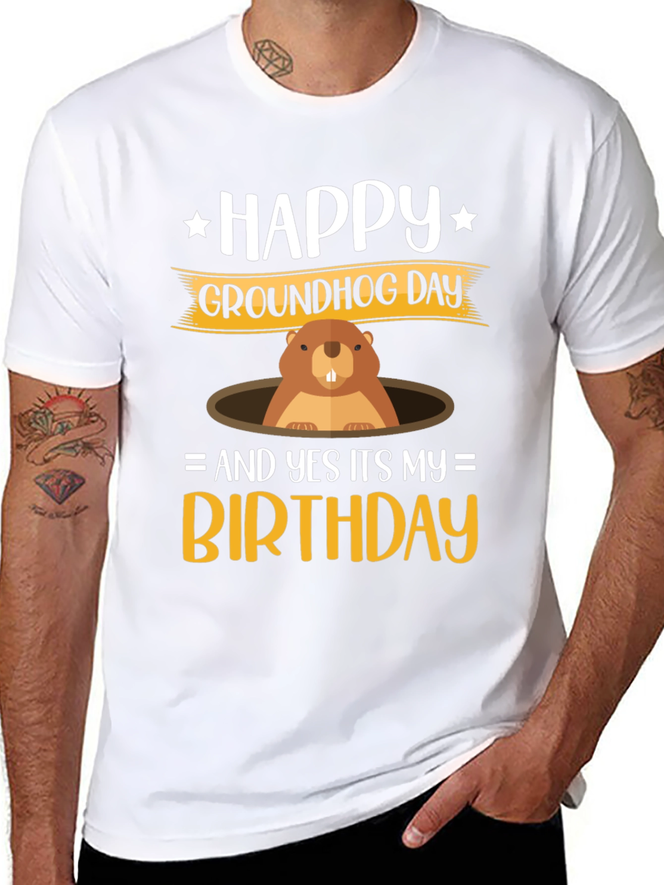 Happy Groundhog Day Birthday T-Shirt