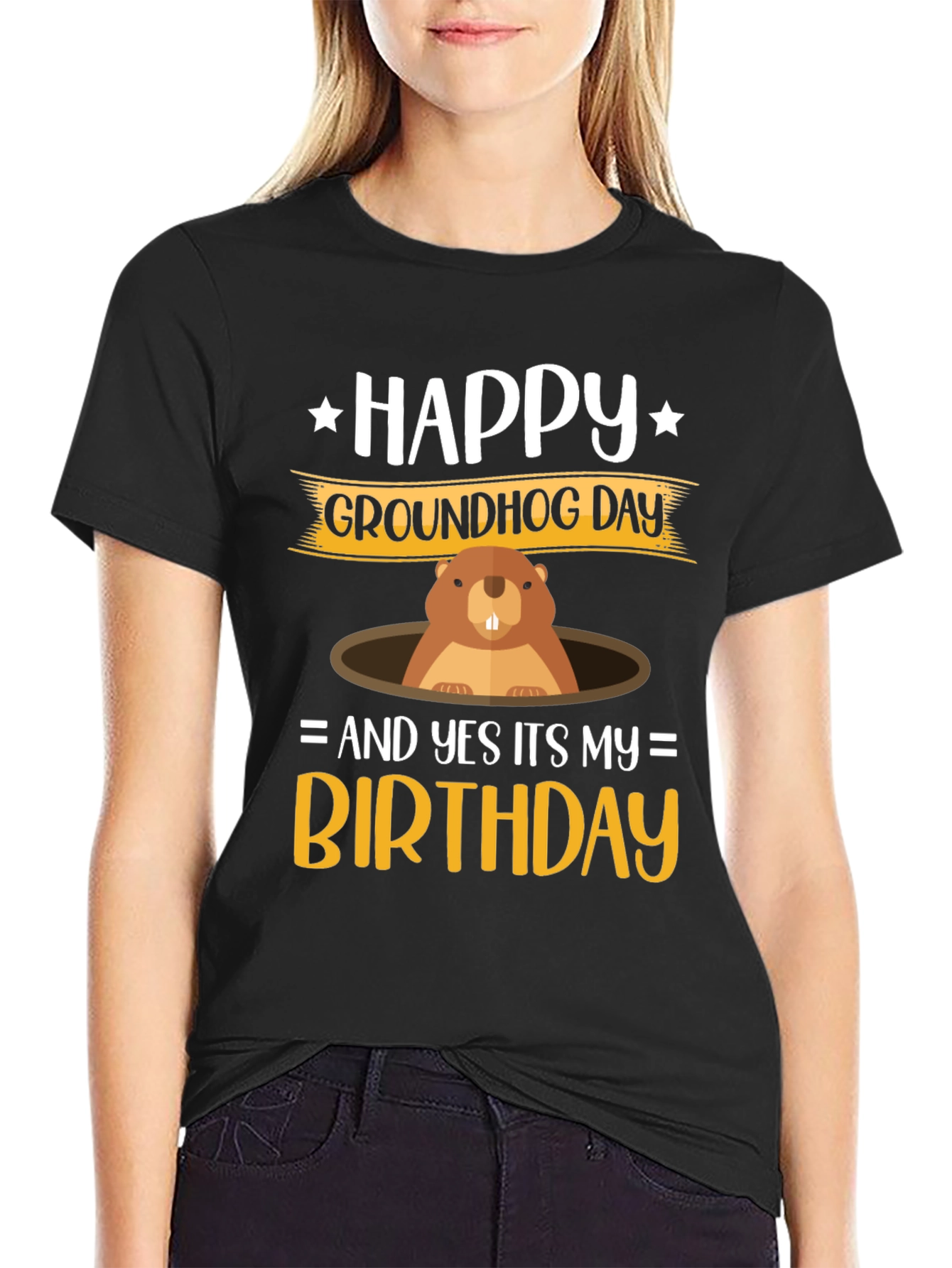 Happy Groundhog Day Birthday T-Shirt