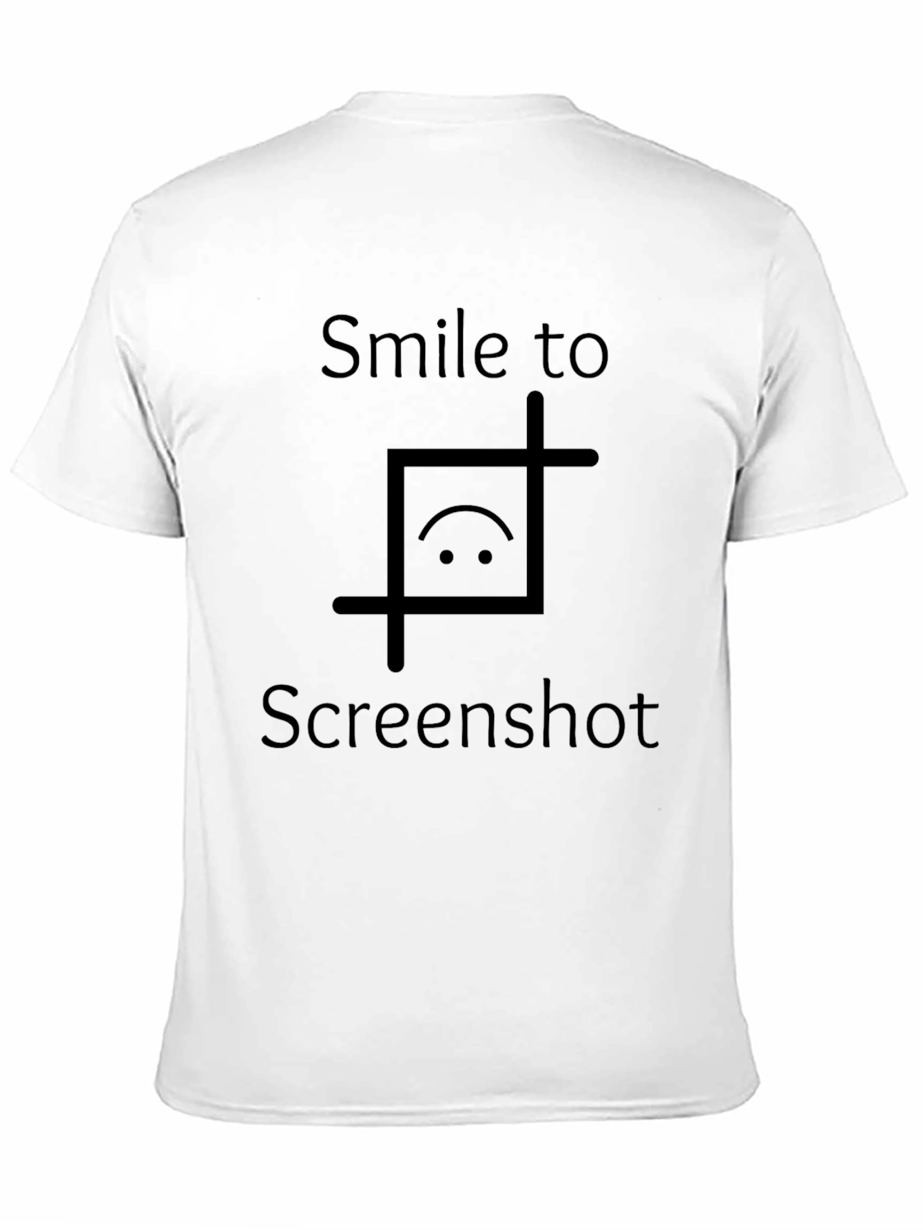Smile To Screenshot Graphic Tee - Trendy Casual Shirt