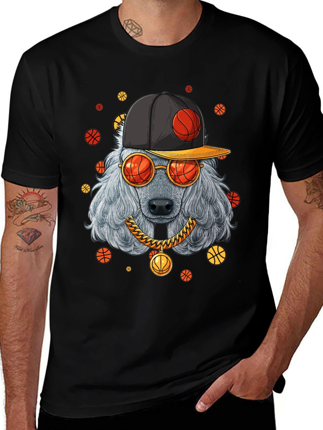 Cool Dog Basketball T-Shirt