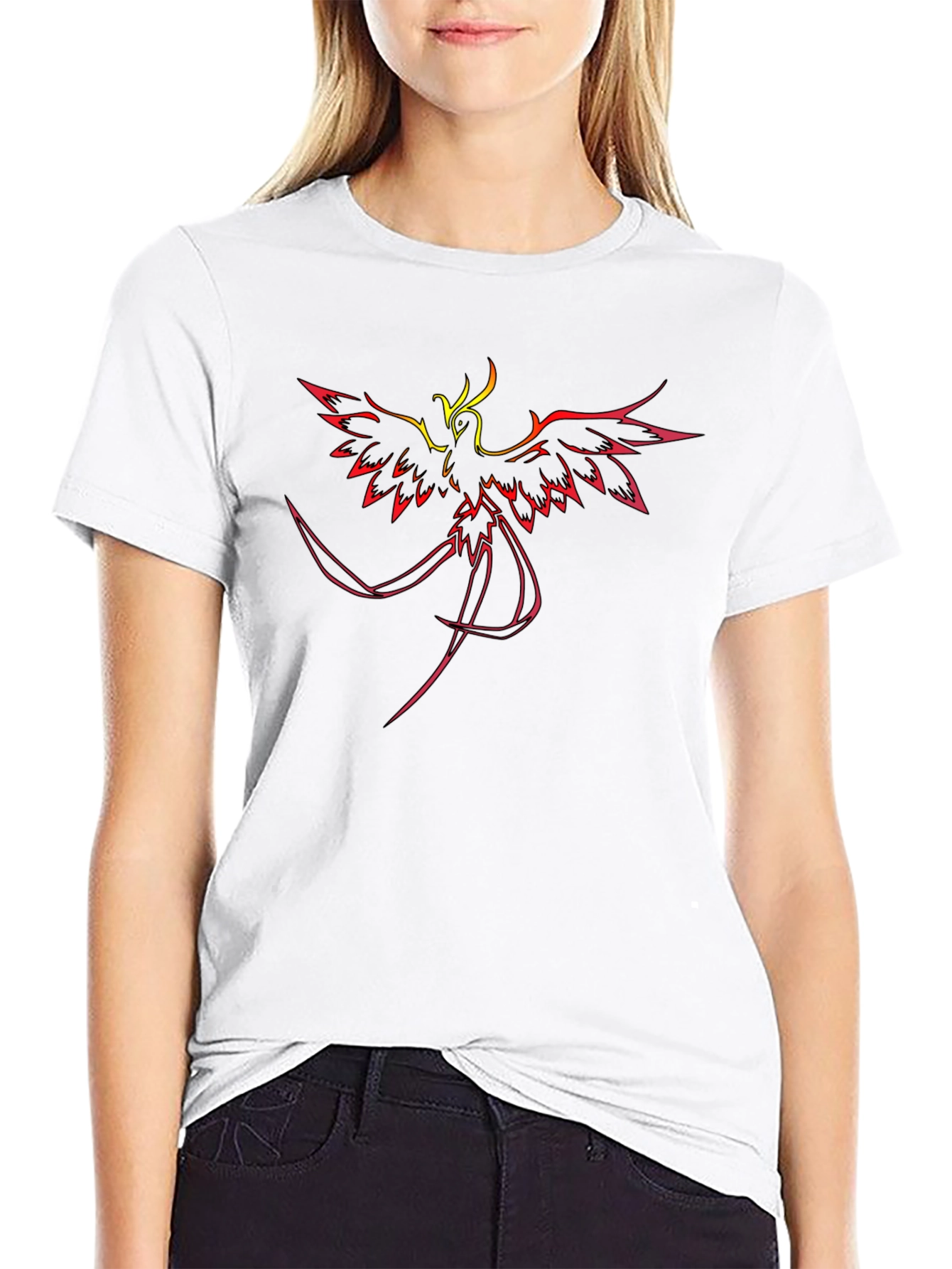 Phoenix Rising Black Graphic Tee