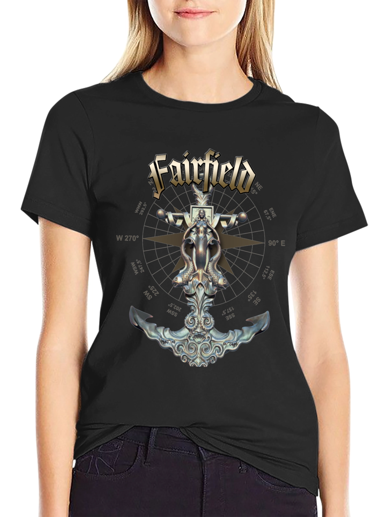 Fairfield Compass Anchor Graphic T-Shirt