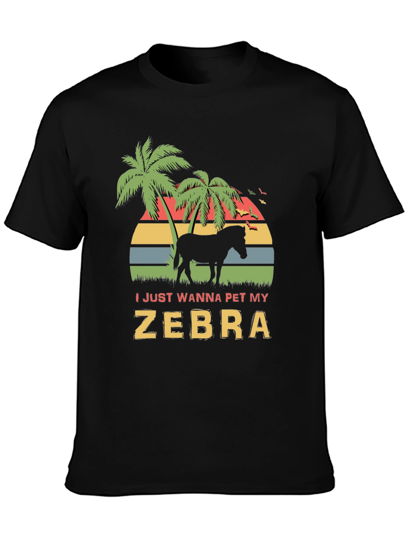 I Just Wanna Pet My Zebra Graphic Tee
