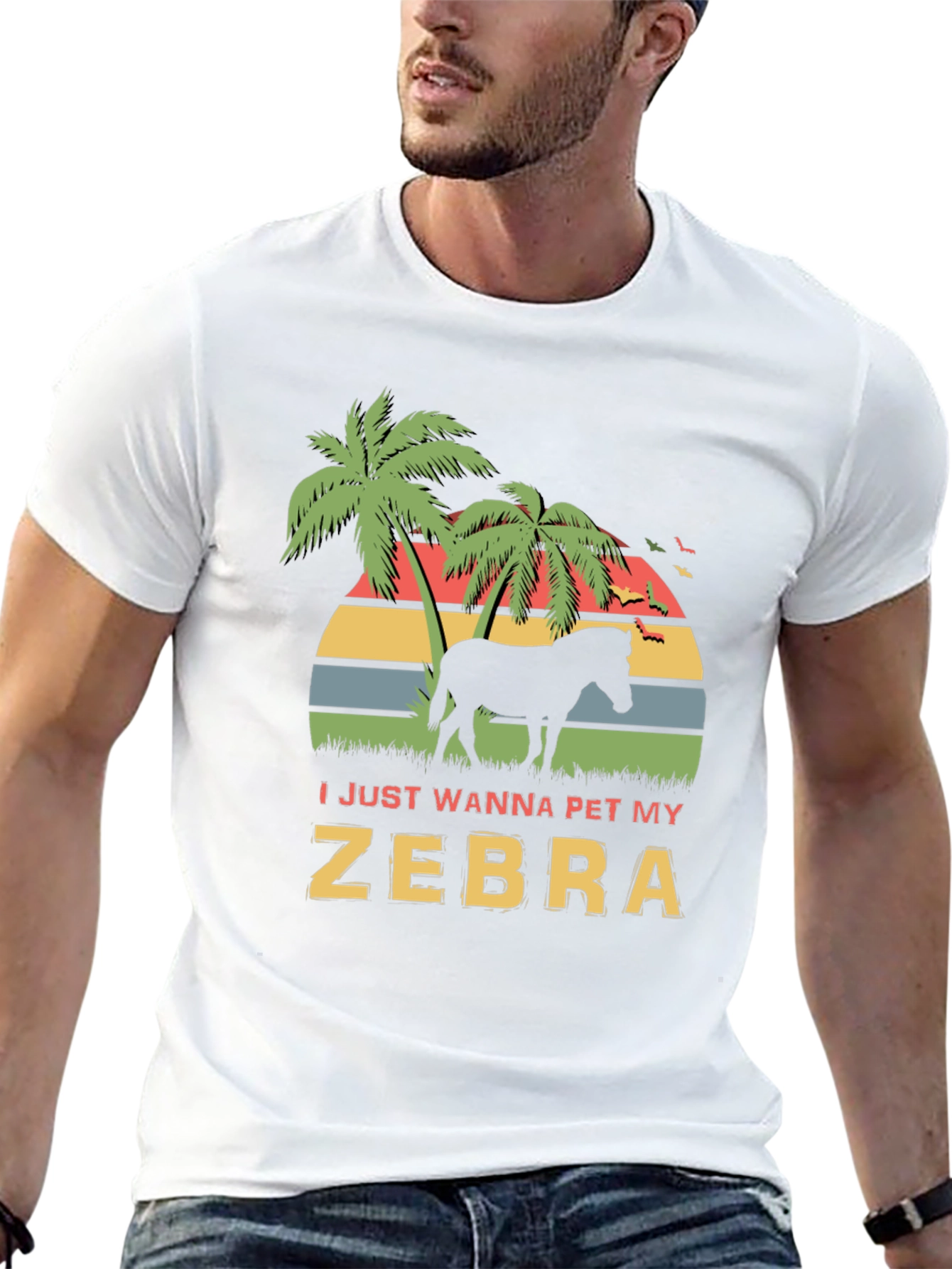 I Just Wanna Pet My Zebra Graphic Tee