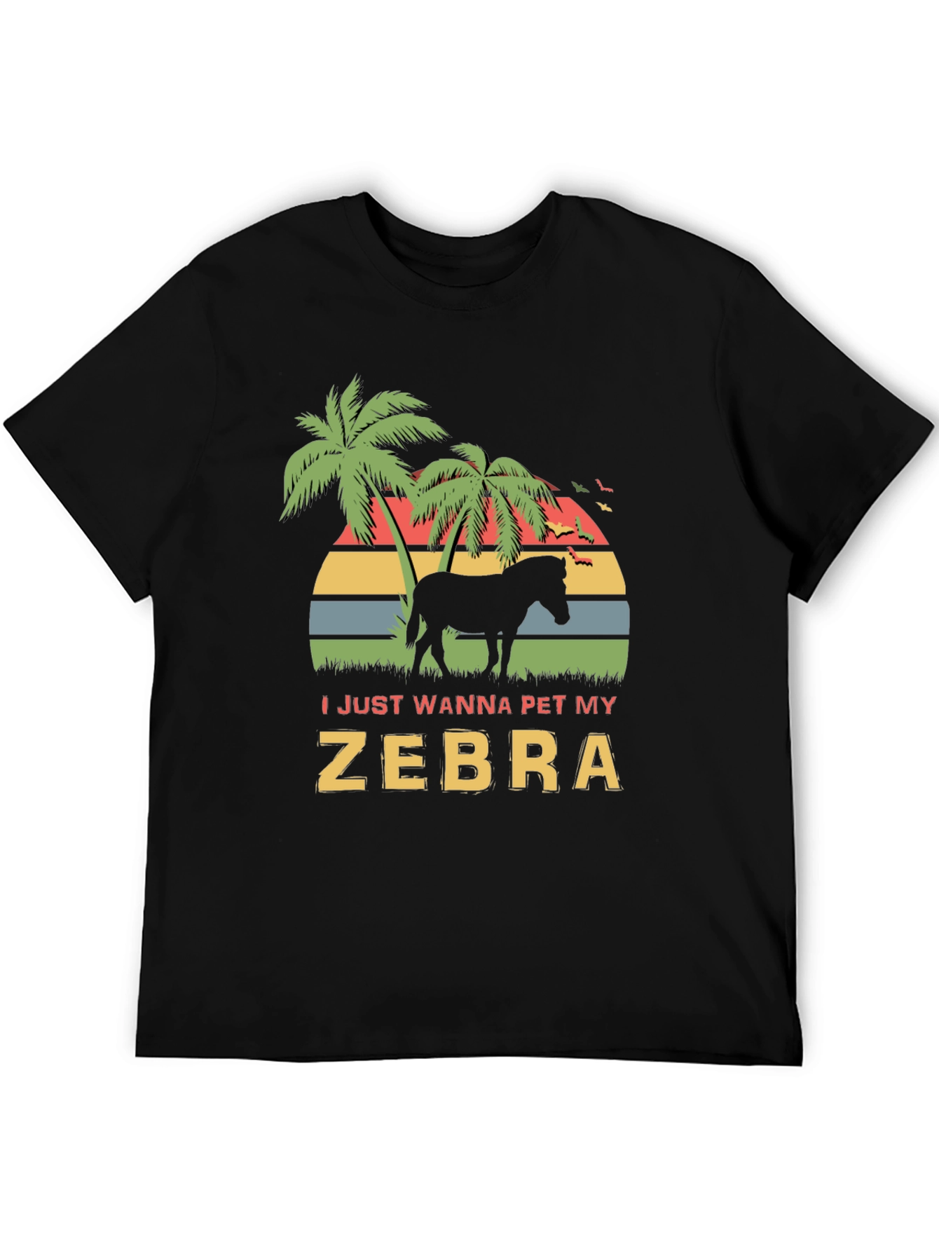 I Just Wanna Pet My Zebra Graphic Tee
