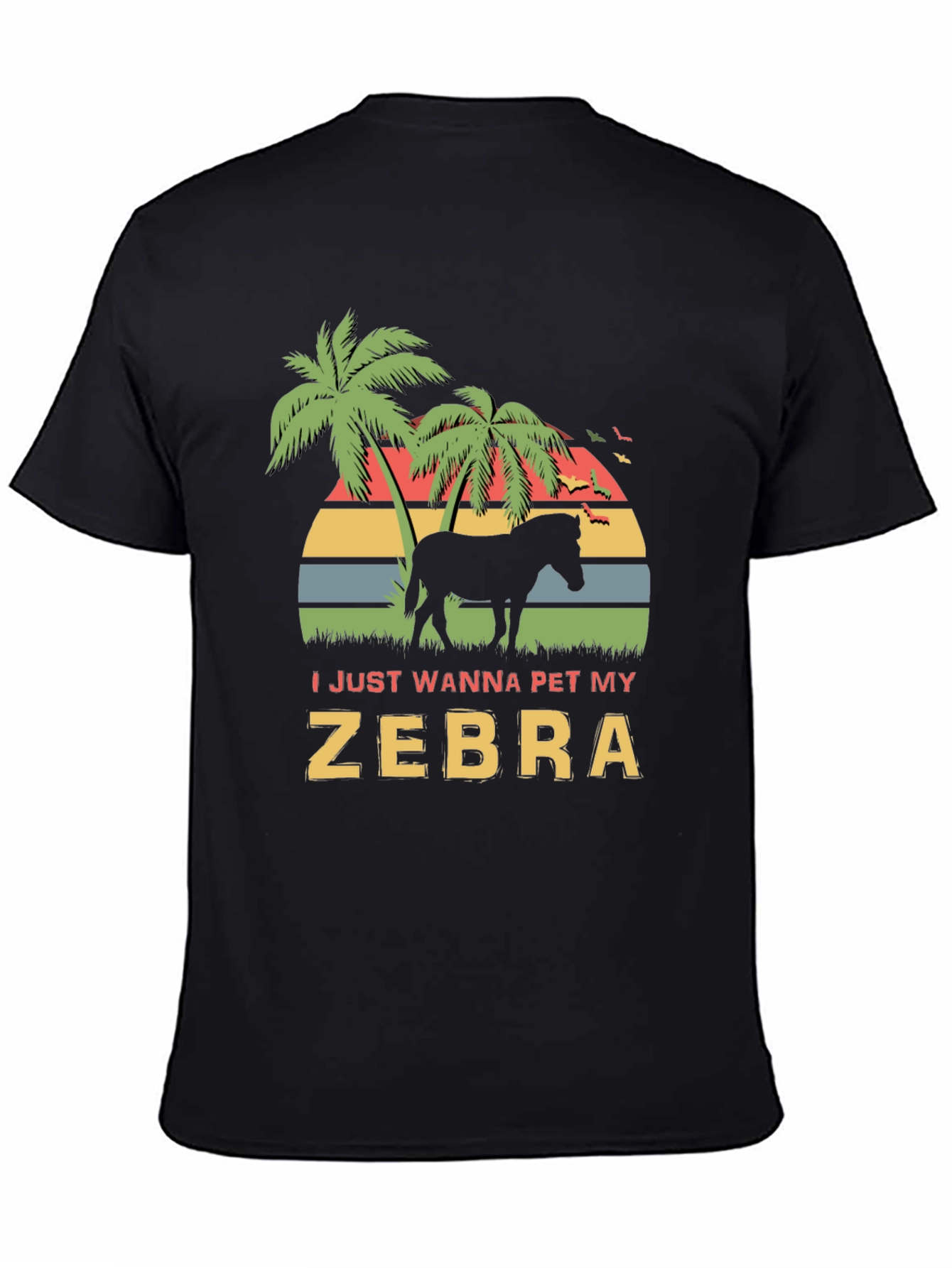 I Just Wanna Pet My Zebra Graphic Tee