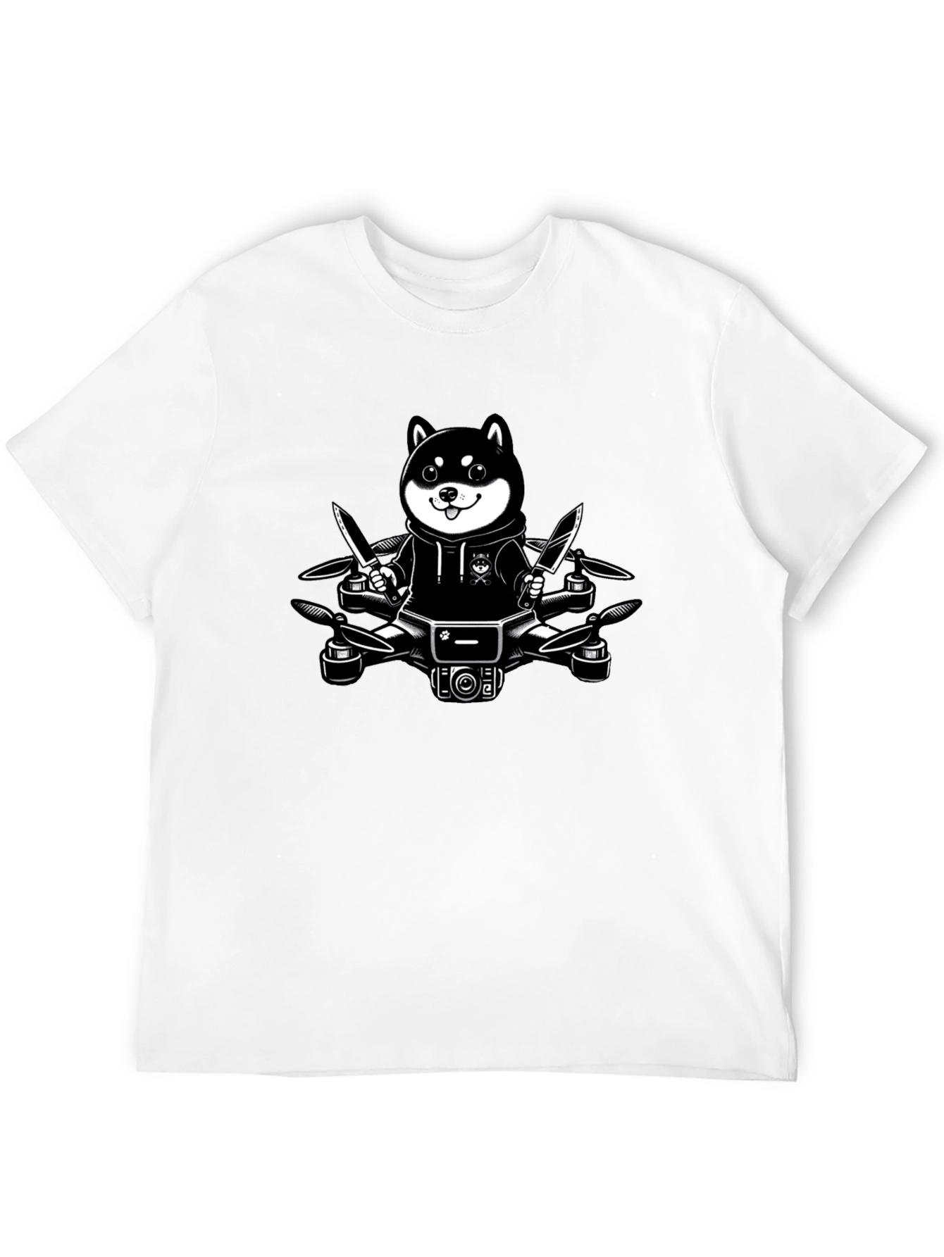Shiba Inu Drone Graphic Tee