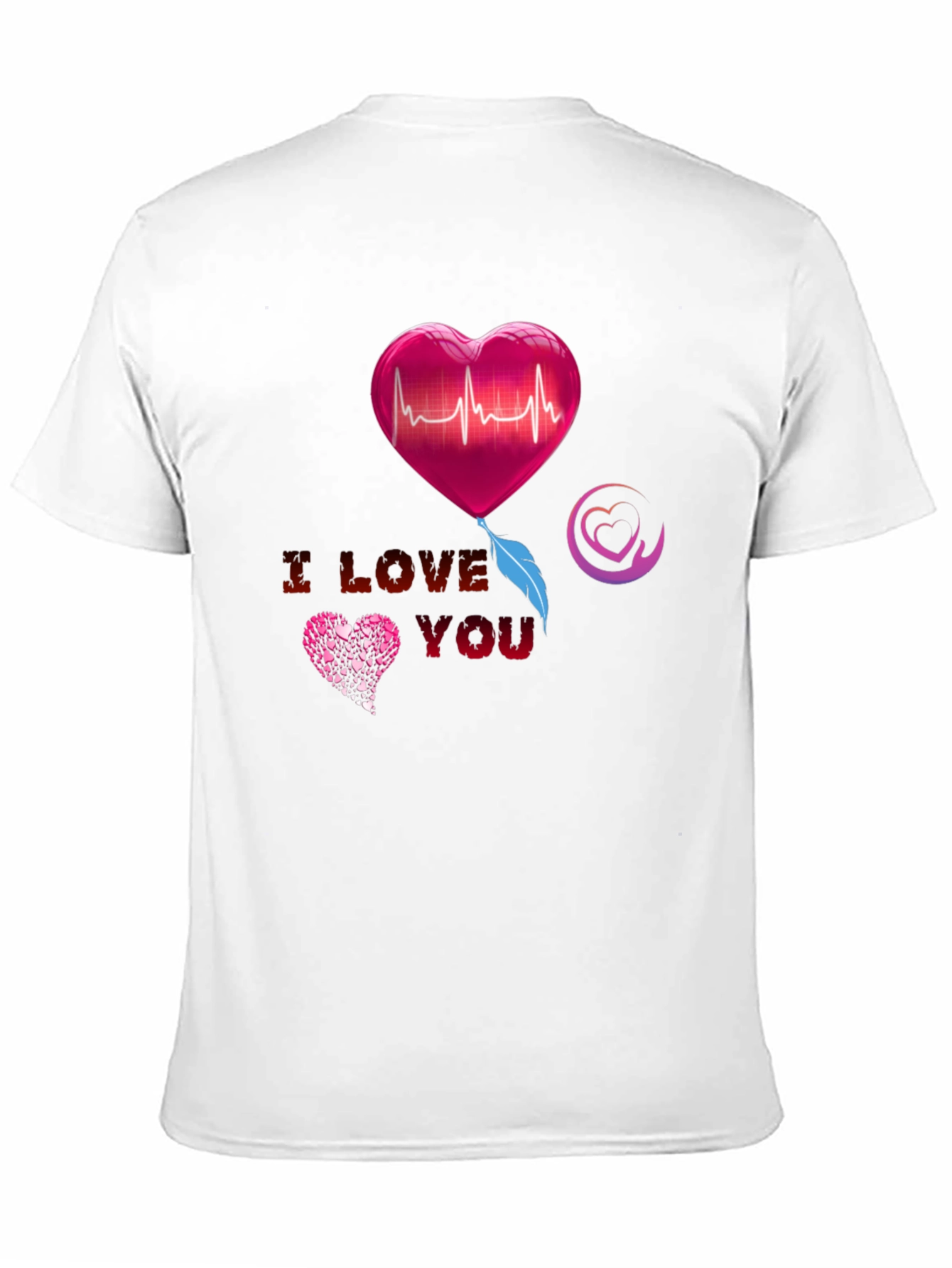 I Love You Heartbeat Graphic Tee