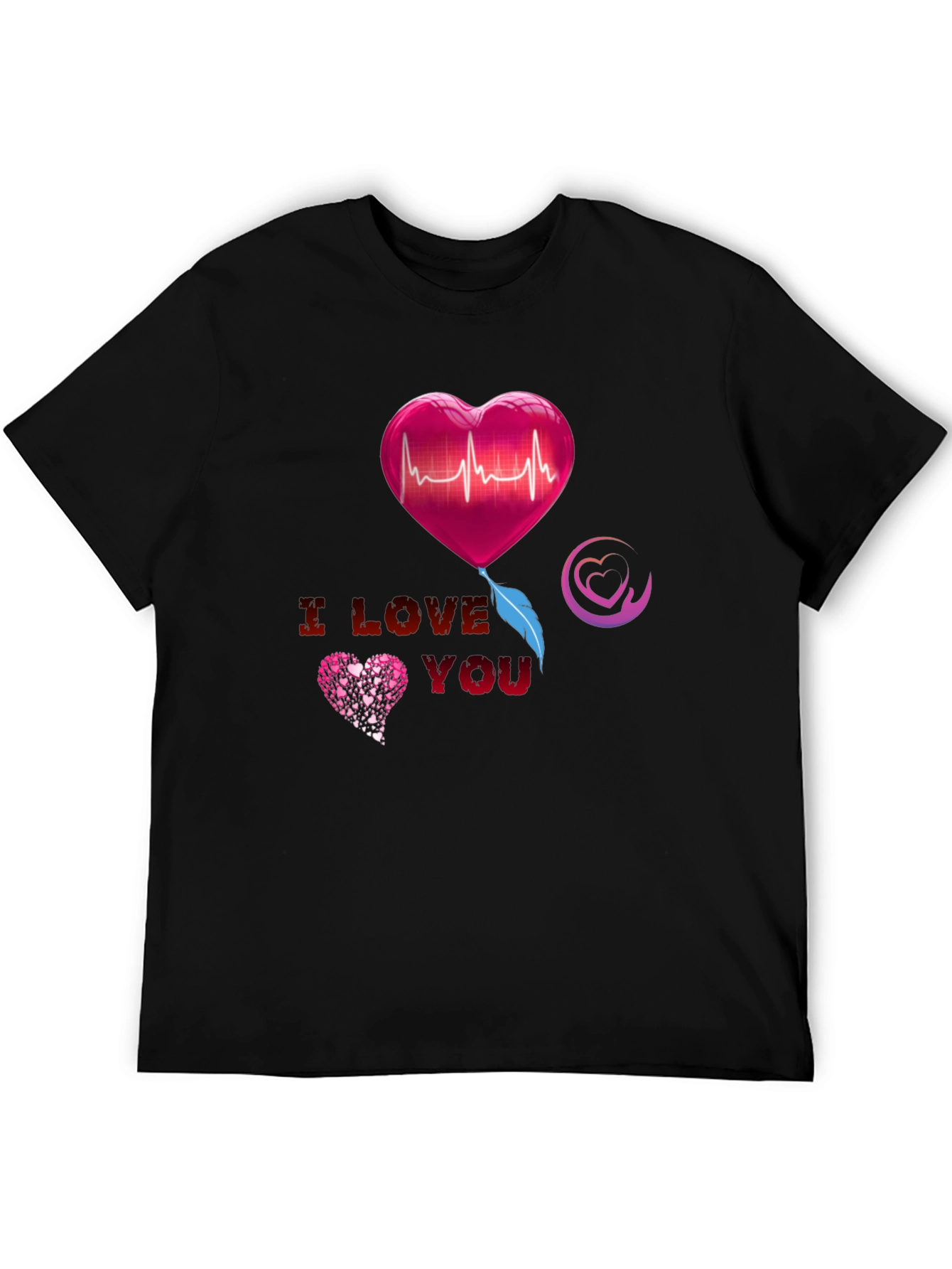 I Love You Heartbeat Graphic Tee