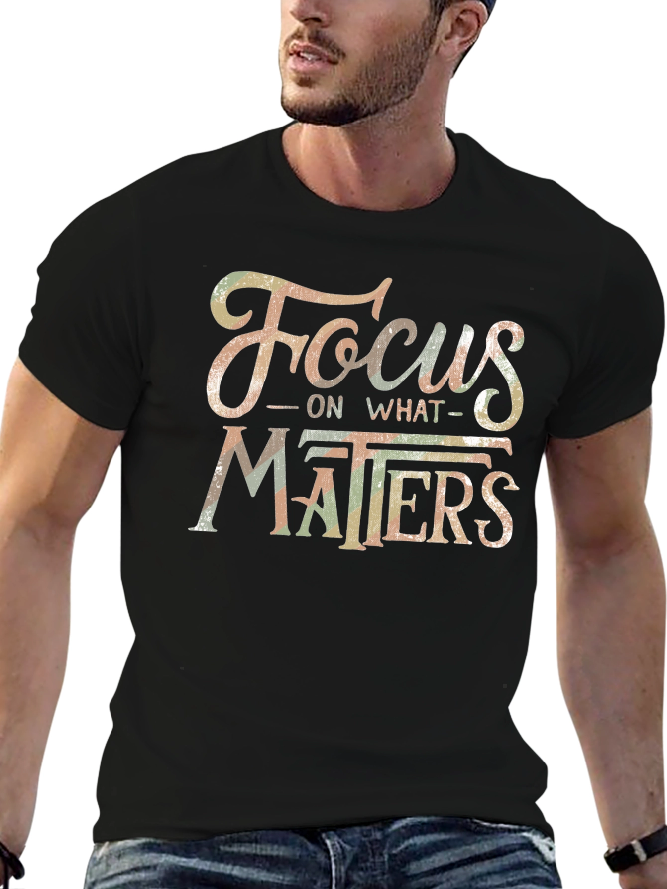 Focus On What Matters Graphic Tee - Inspirational Shirt