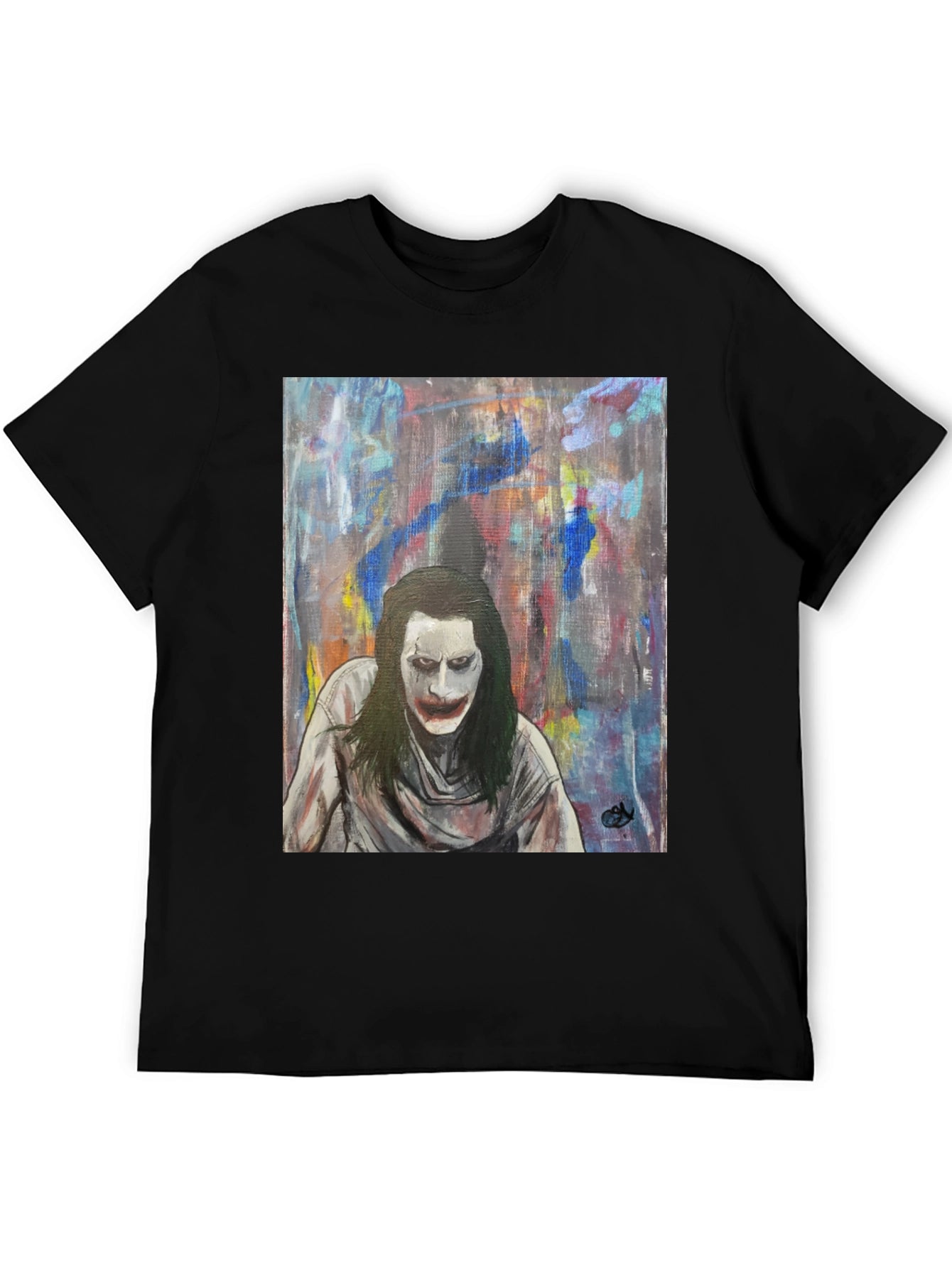 Joker Art Graphic Tee - Mens Black T-Shirt