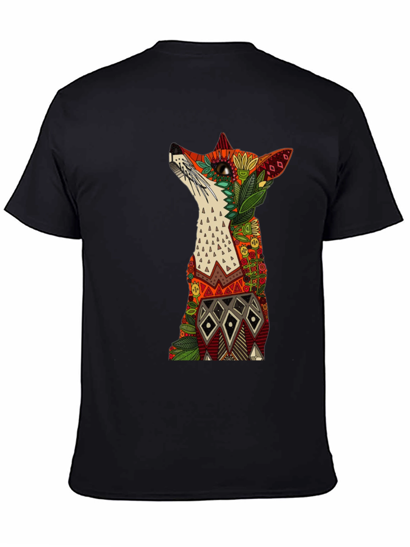 Fox Graphic Print Mens Black T-Shirt