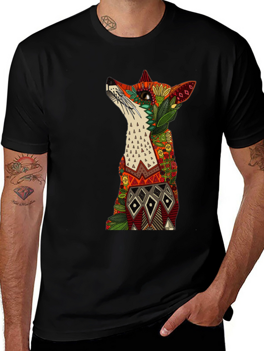 Fox Graphic Print Mens Black T-Shirt