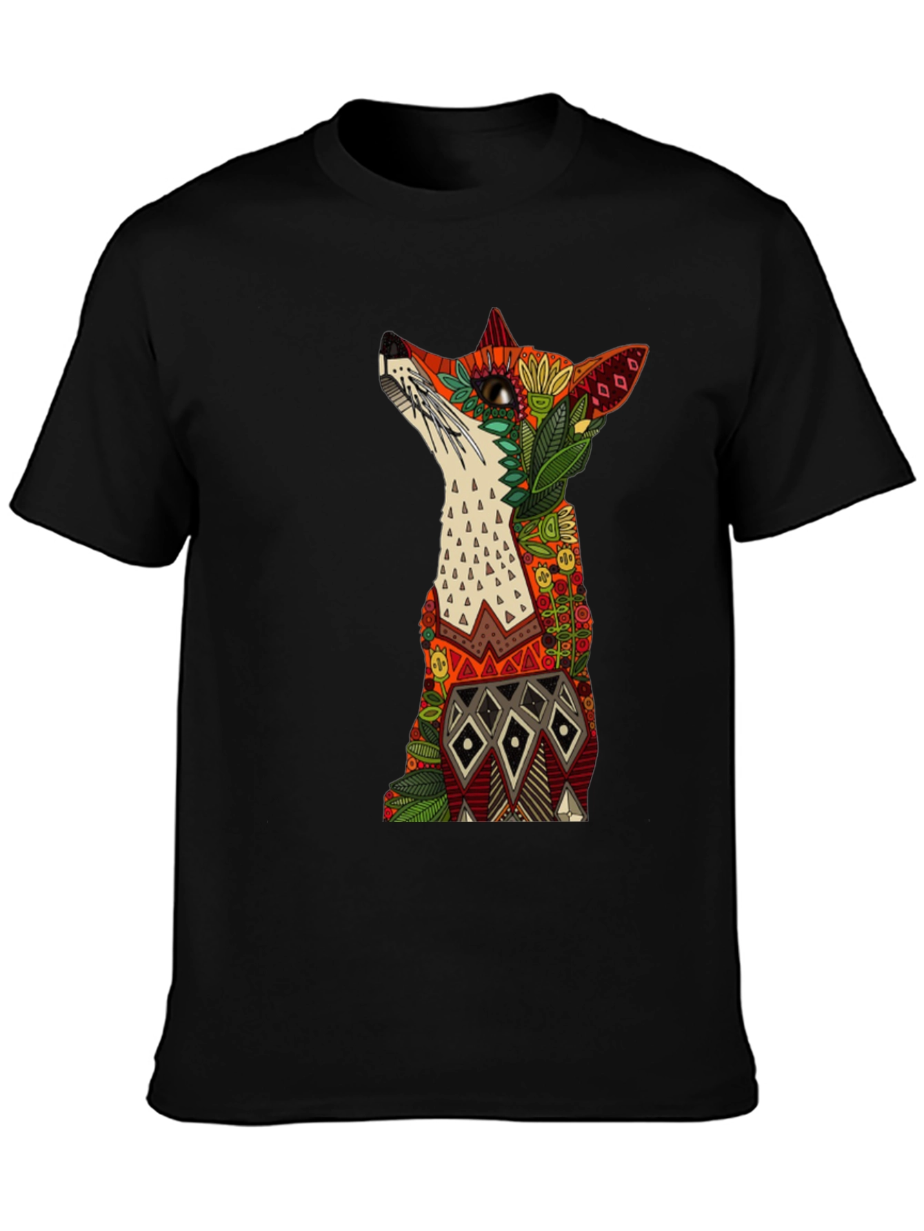 Fox Graphic Print Mens Black T-Shirt