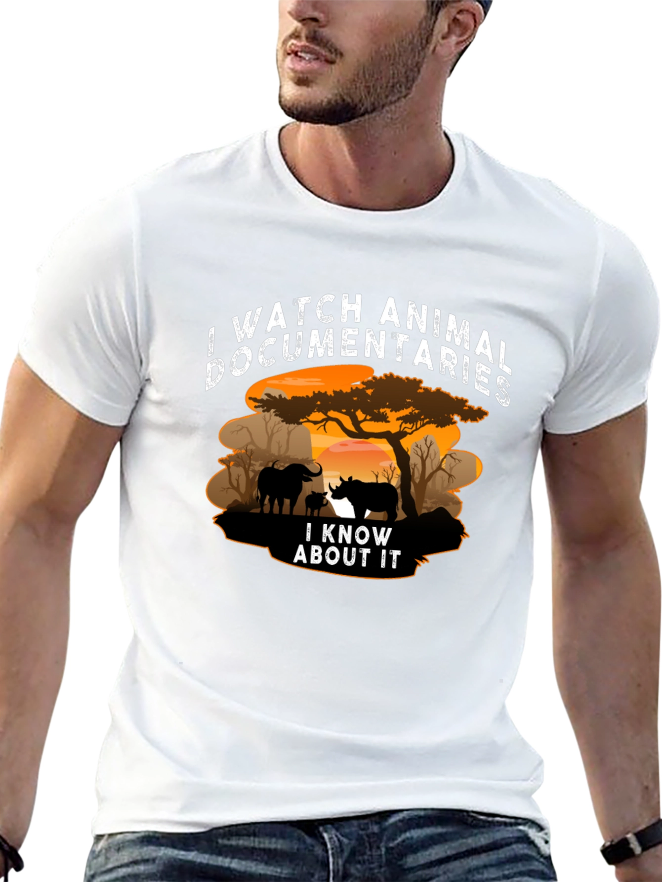 Animal Documentary Black T-Shirt