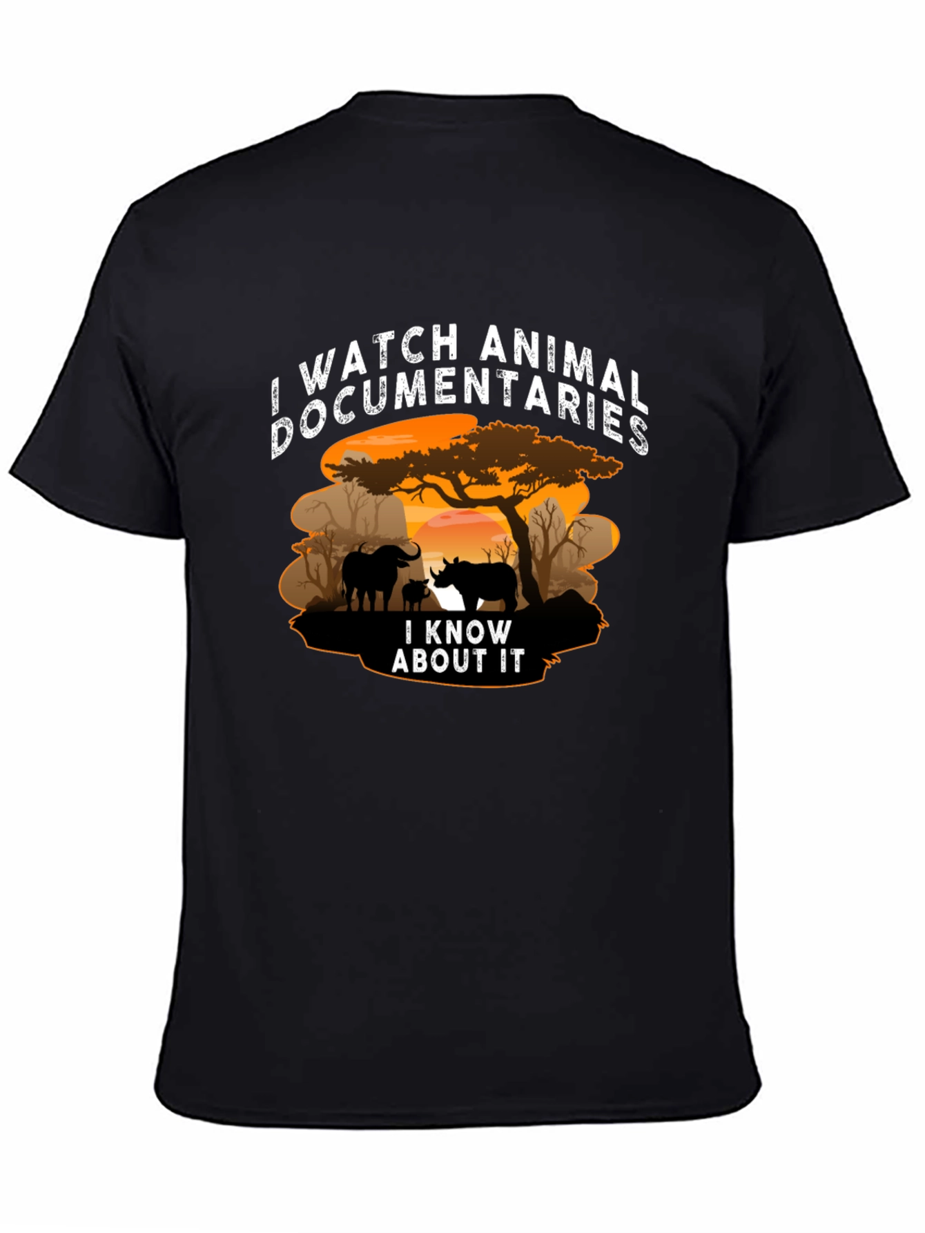 Animal Documentary Black T-Shirt