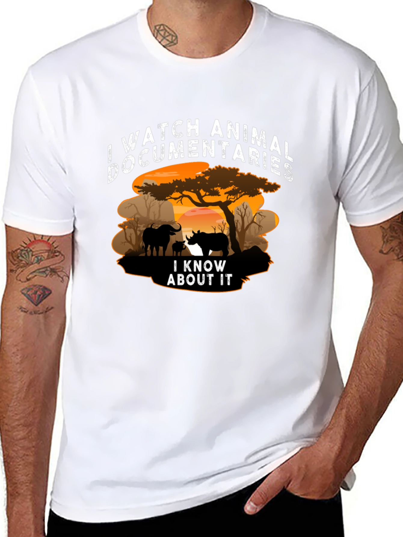 Animal Documentary Black T-Shirt