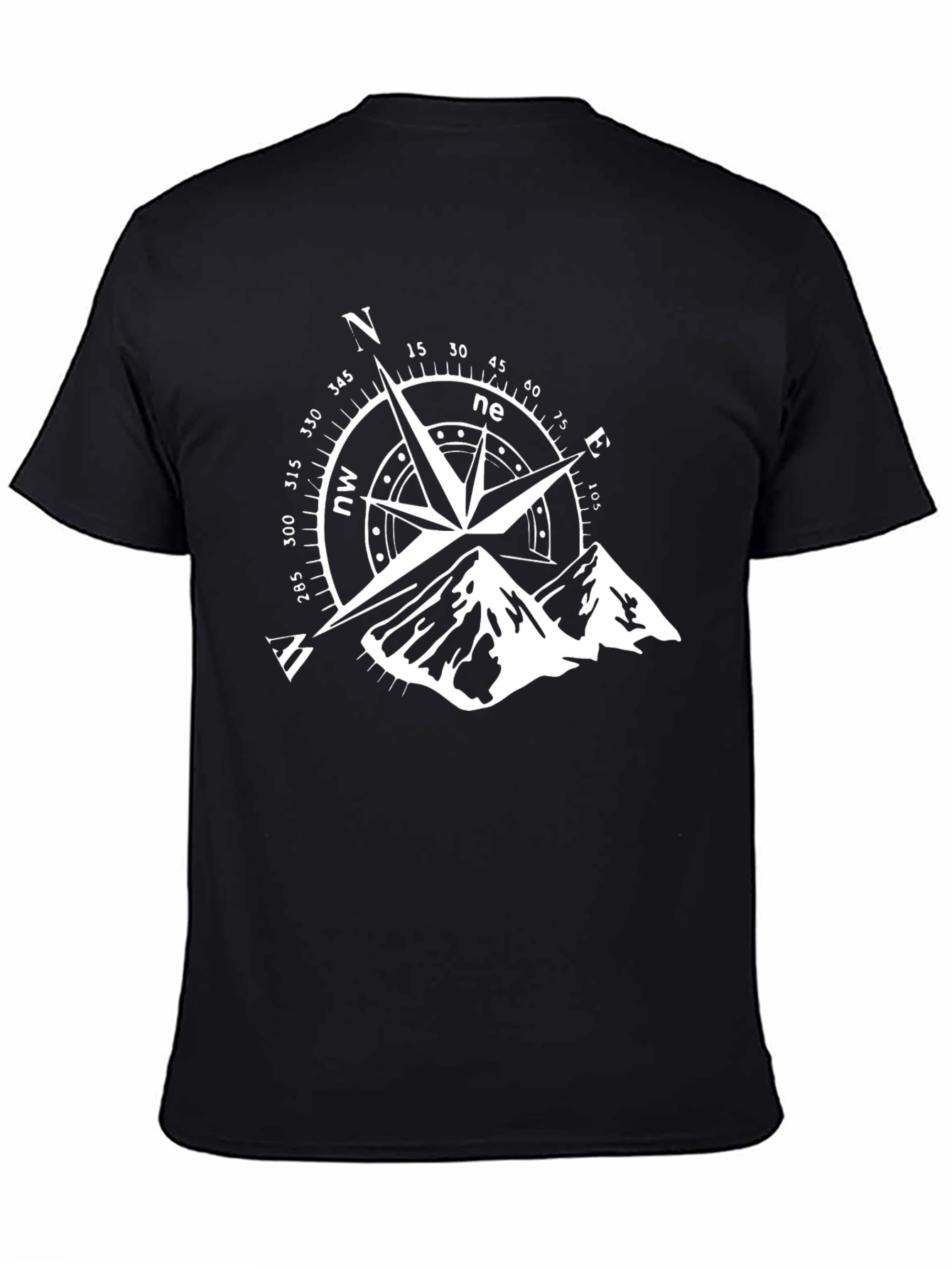 Mountain Compass Graphic Black Tee